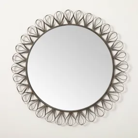 35.25"H Sullivans Baroque Scrollwork Wall Mirror, Gray