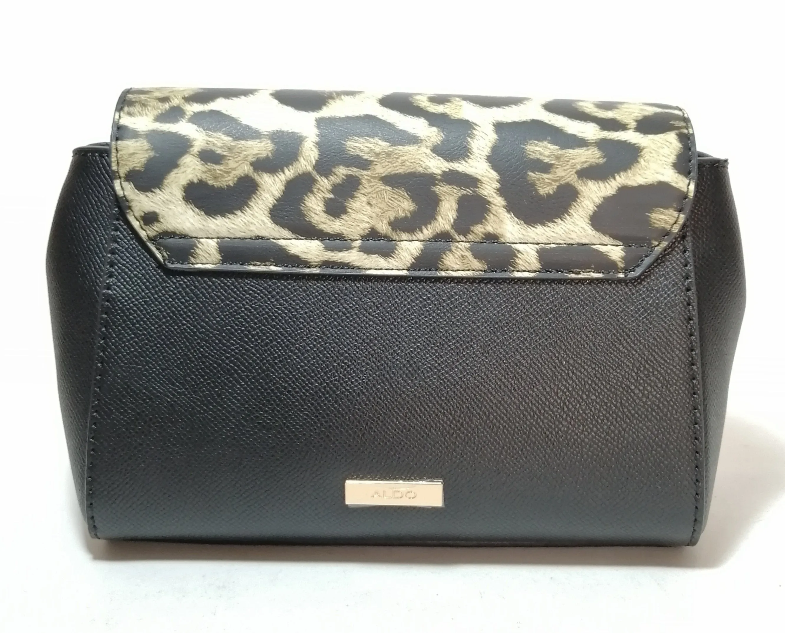 ALDO Black Leopard Print Crossbody | Like New |