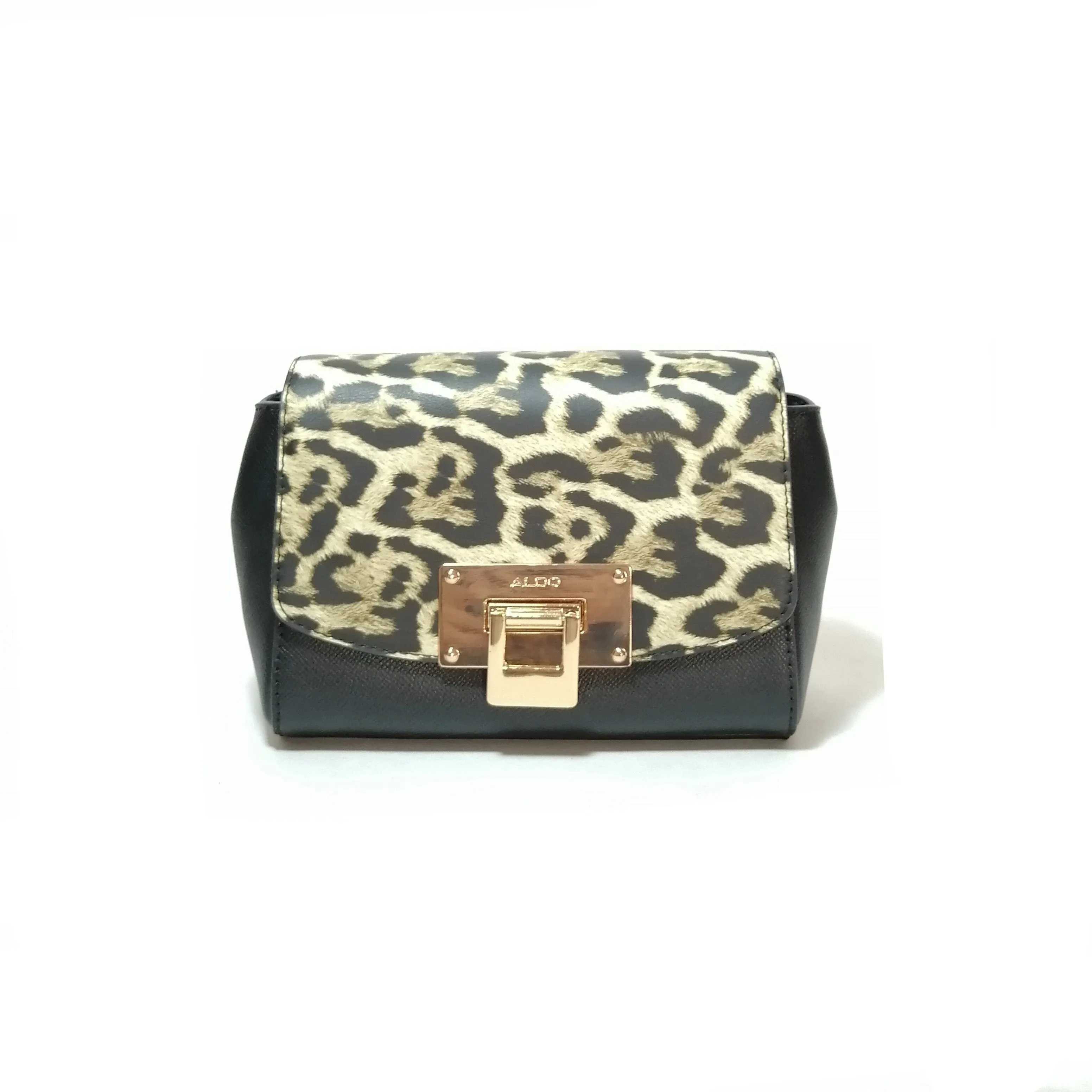 ALDO Black Leopard Print Crossbody | Like New |