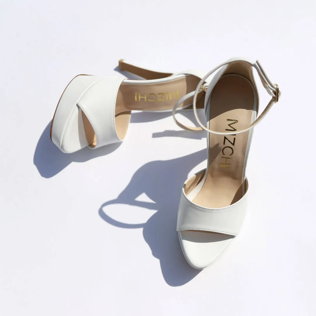 AMBIKA - ankle strap platform