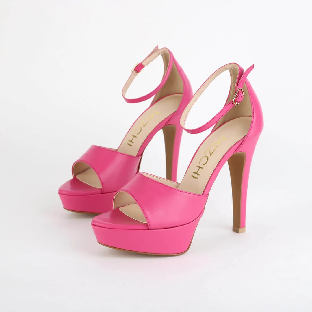 AMBIKA - ankle strap platform