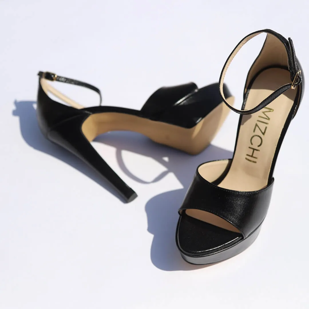 AMBIKA - ankle strap platform