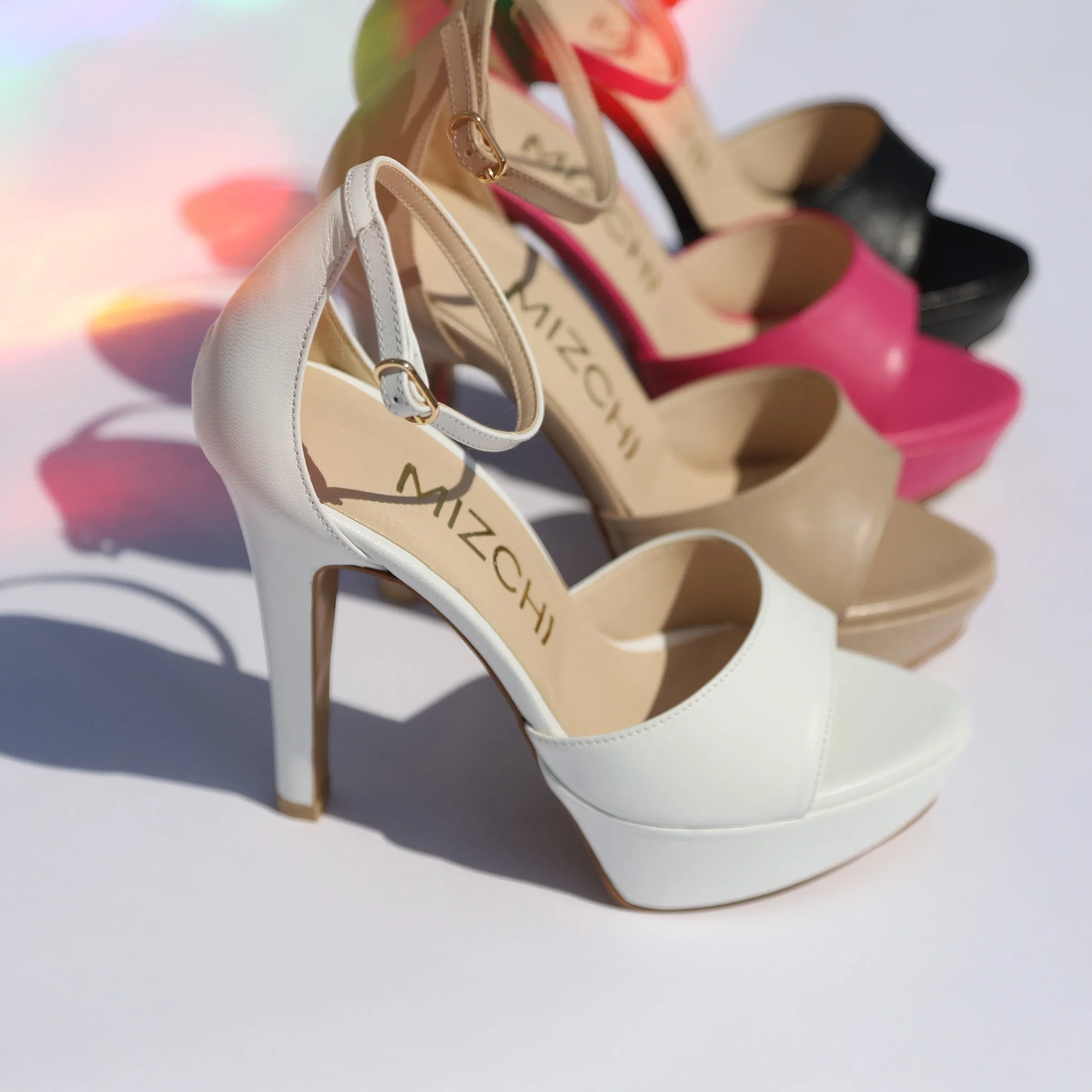 AMBIKA - ankle strap platform