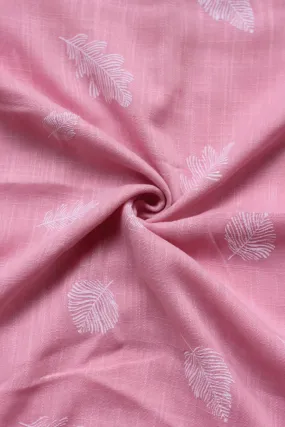 Azra Embossed Hijab - Pink Tea