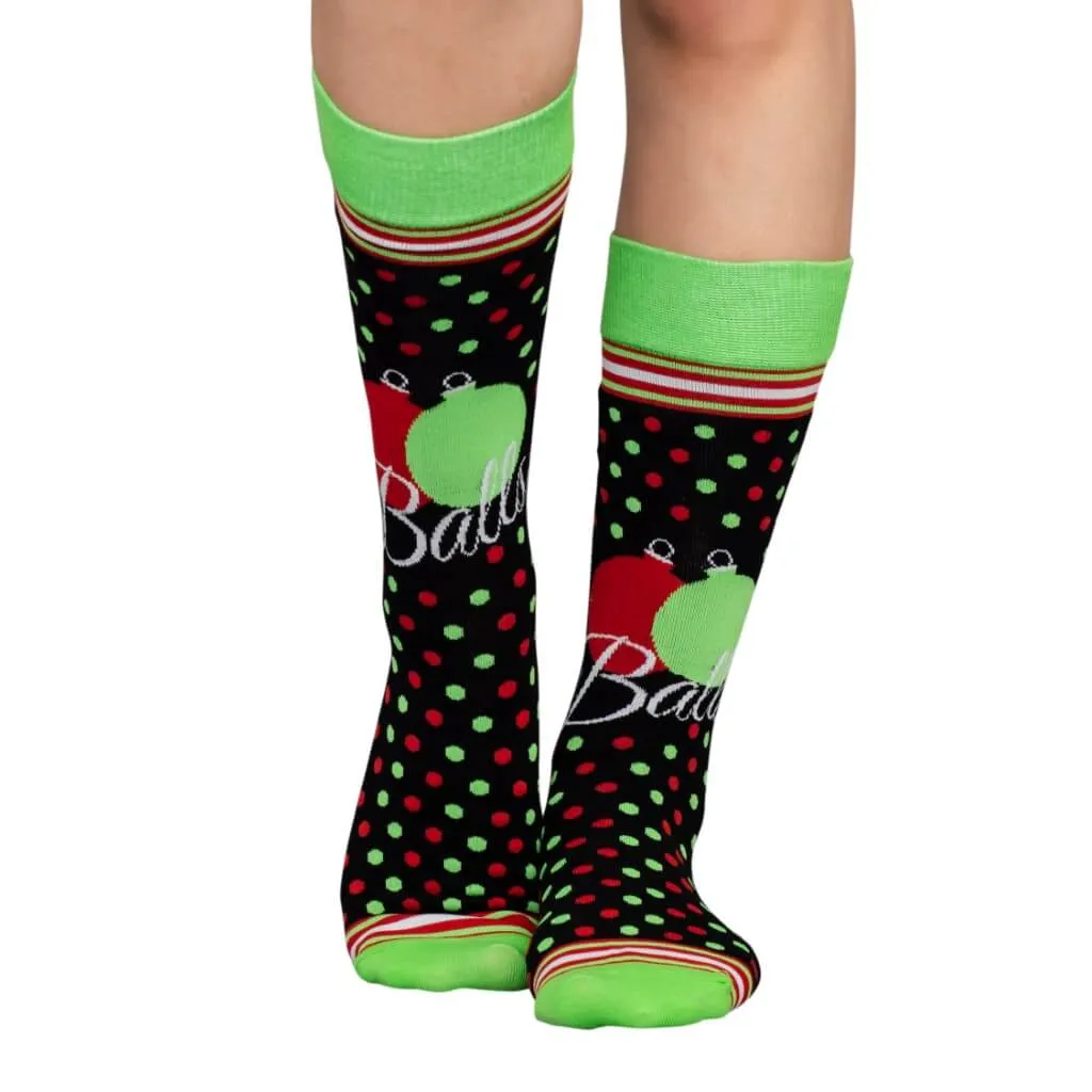 Balls Ugly Christmas Socks - Adult