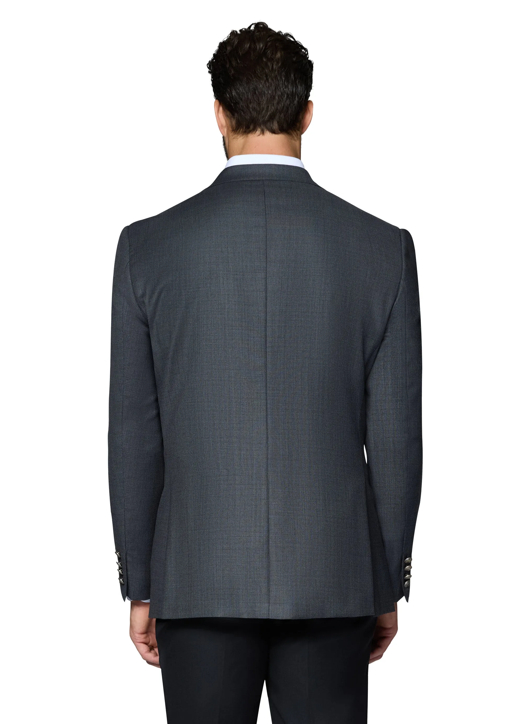 Berragamo Elegant Wool Blazer Modern Fit - Grey