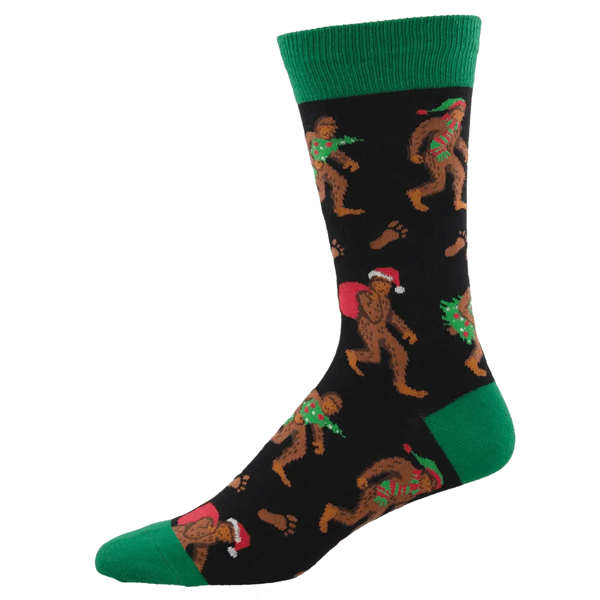 Big Foot Christmas Men's Crew Socks