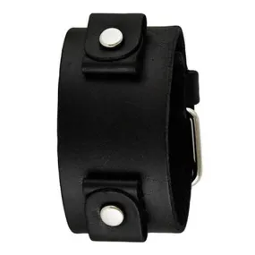 Black Leather Ladies Cuff GB