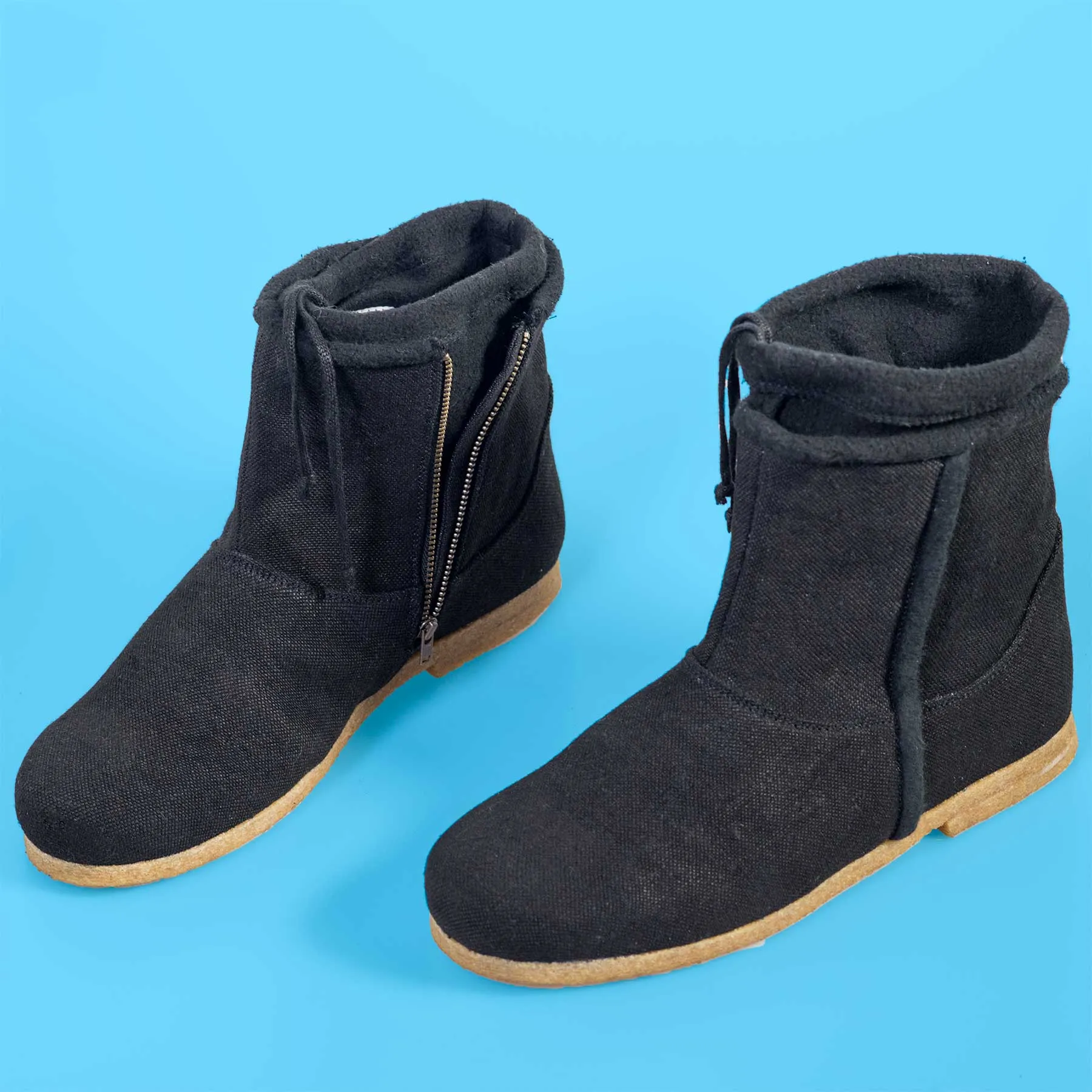 BOSTONEER Unisex Warm Urban Hemp Boots (With Organic Booties) (Women's & Men's Sizes)