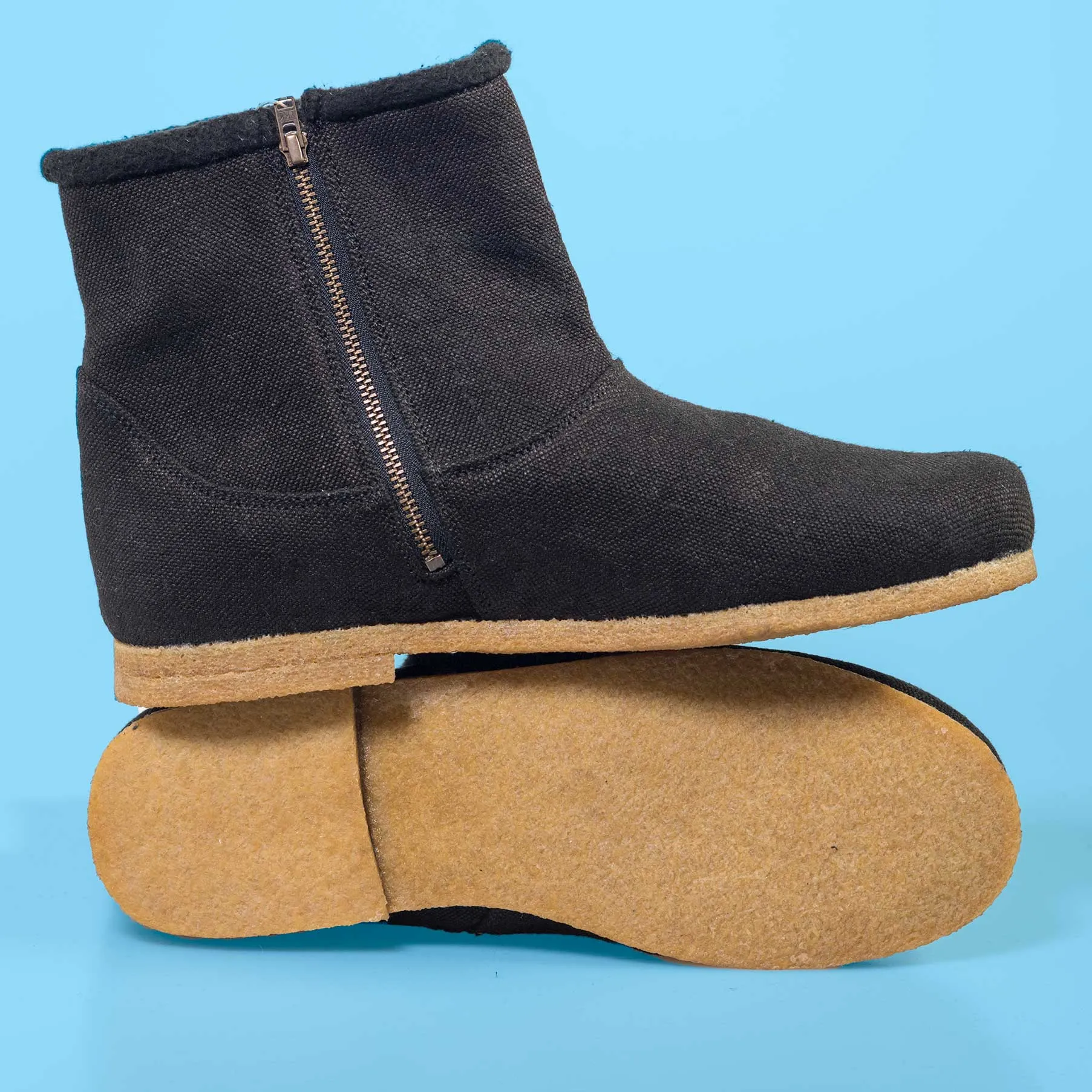 BOSTONEER Unisex Warm Urban Hemp Boots (With Organic Booties) (Women's & Men's Sizes)