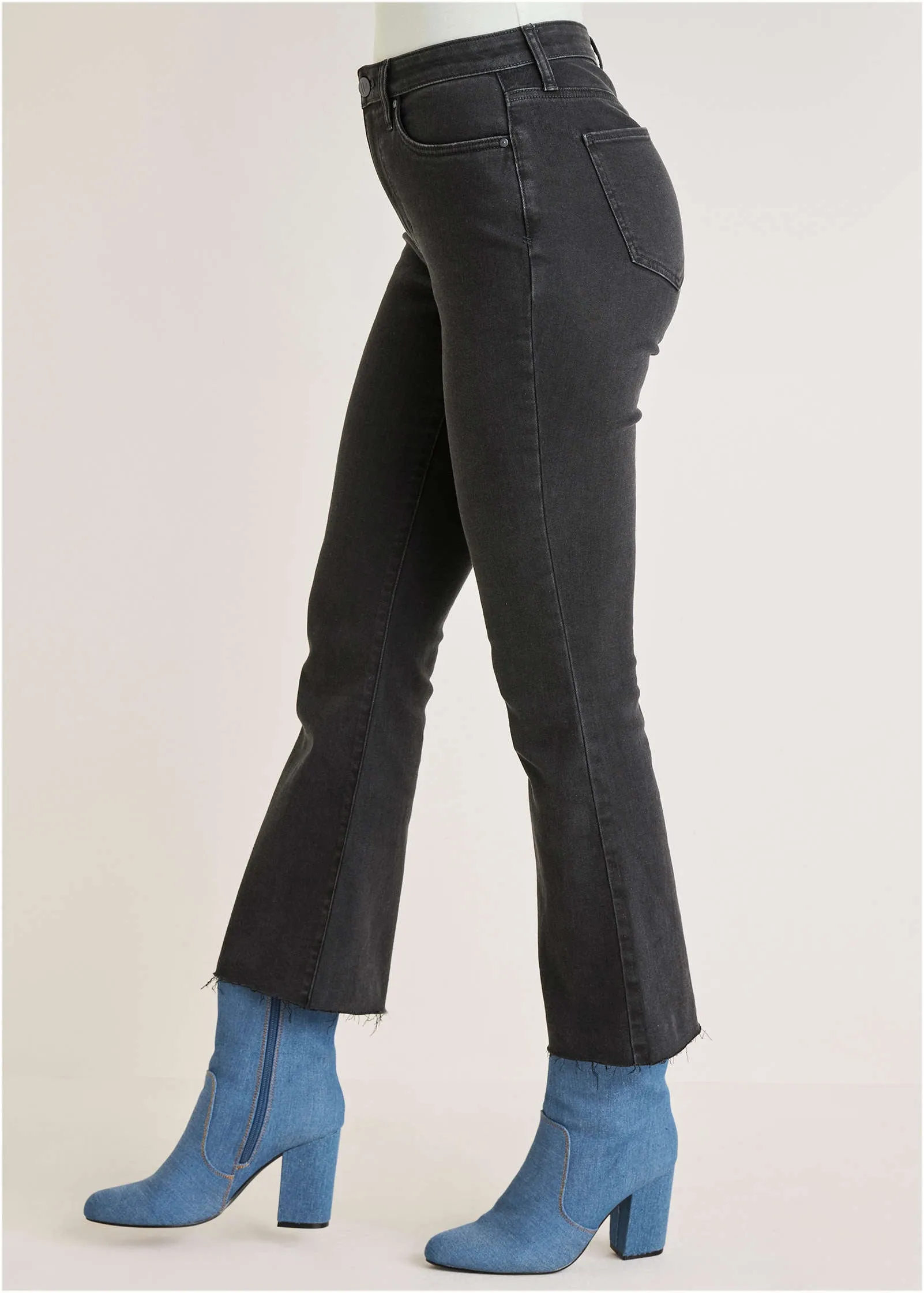 Brigitte Kick Flare Jeans - Black Wash