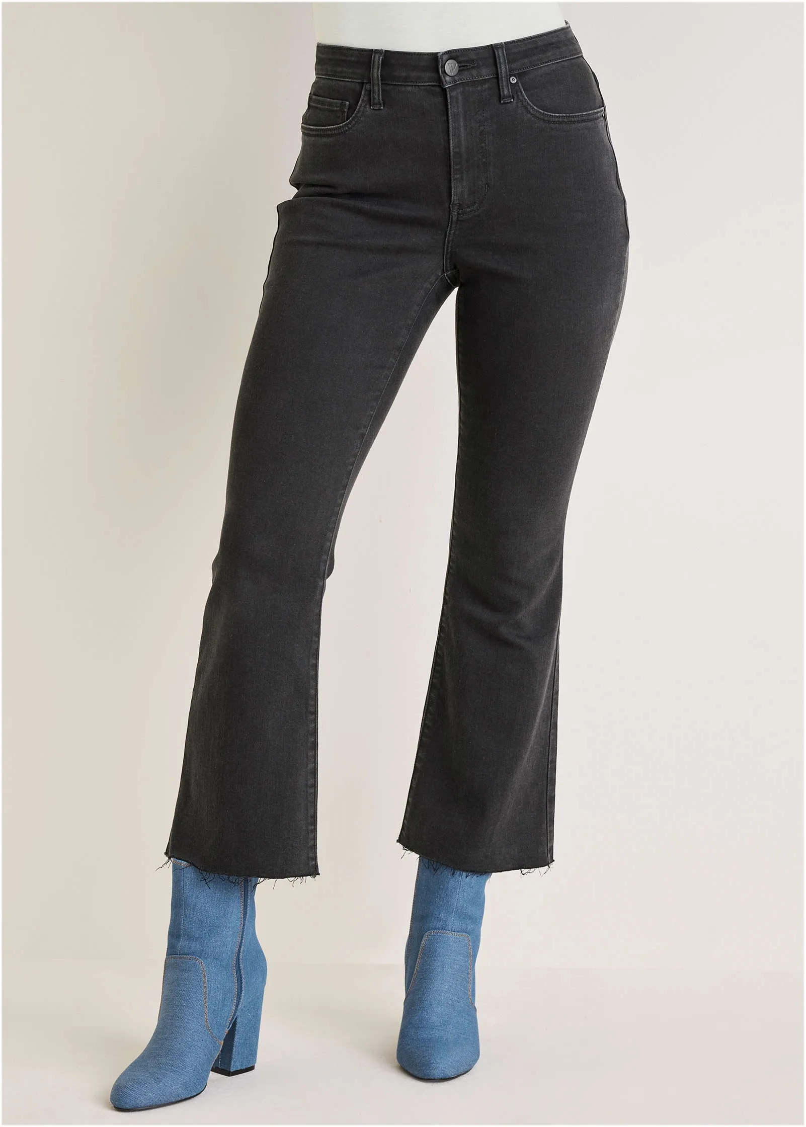 Brigitte Kick Flare Jeans - Black Wash