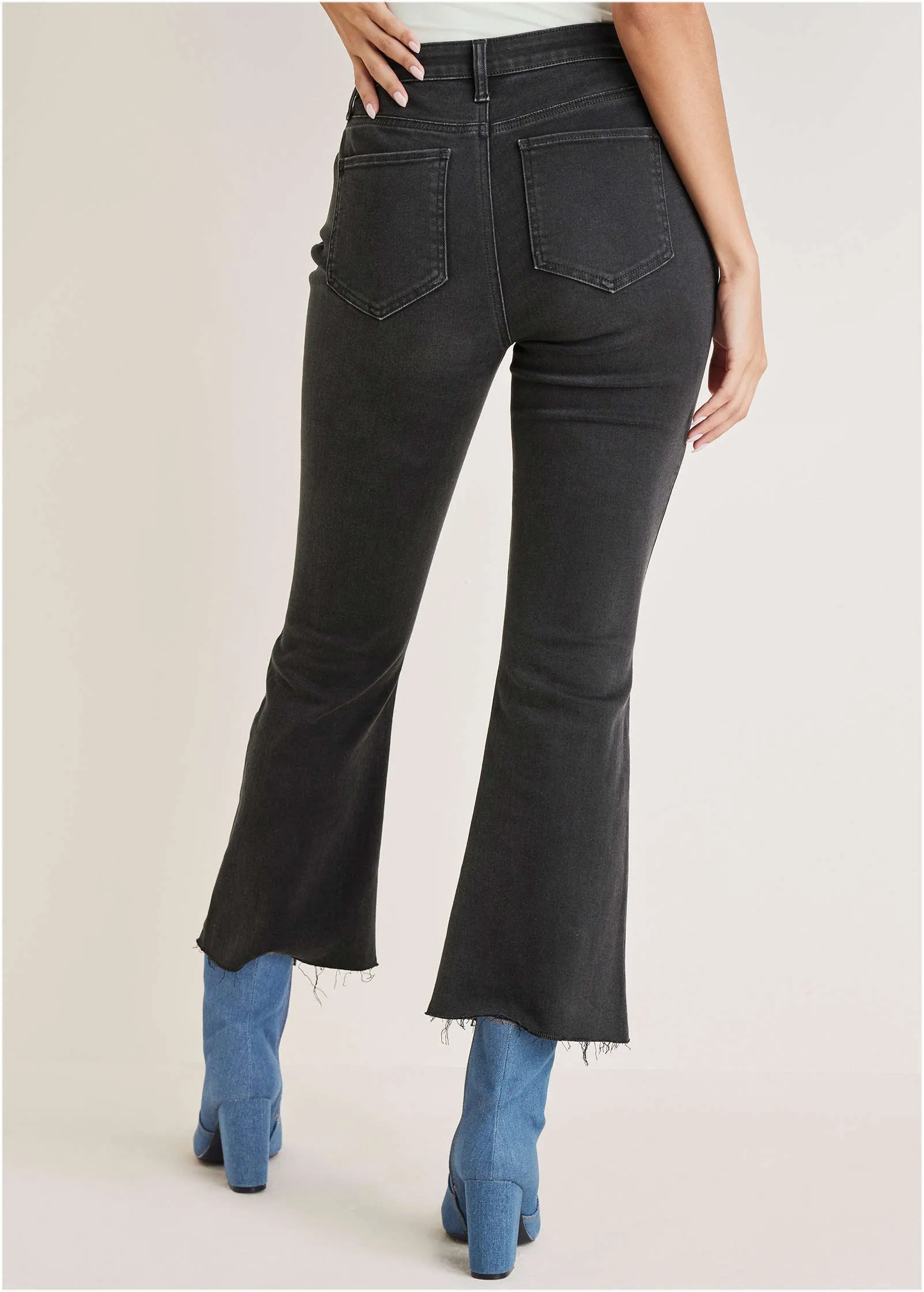 Brigitte Kick Flare Jeans - Black Wash