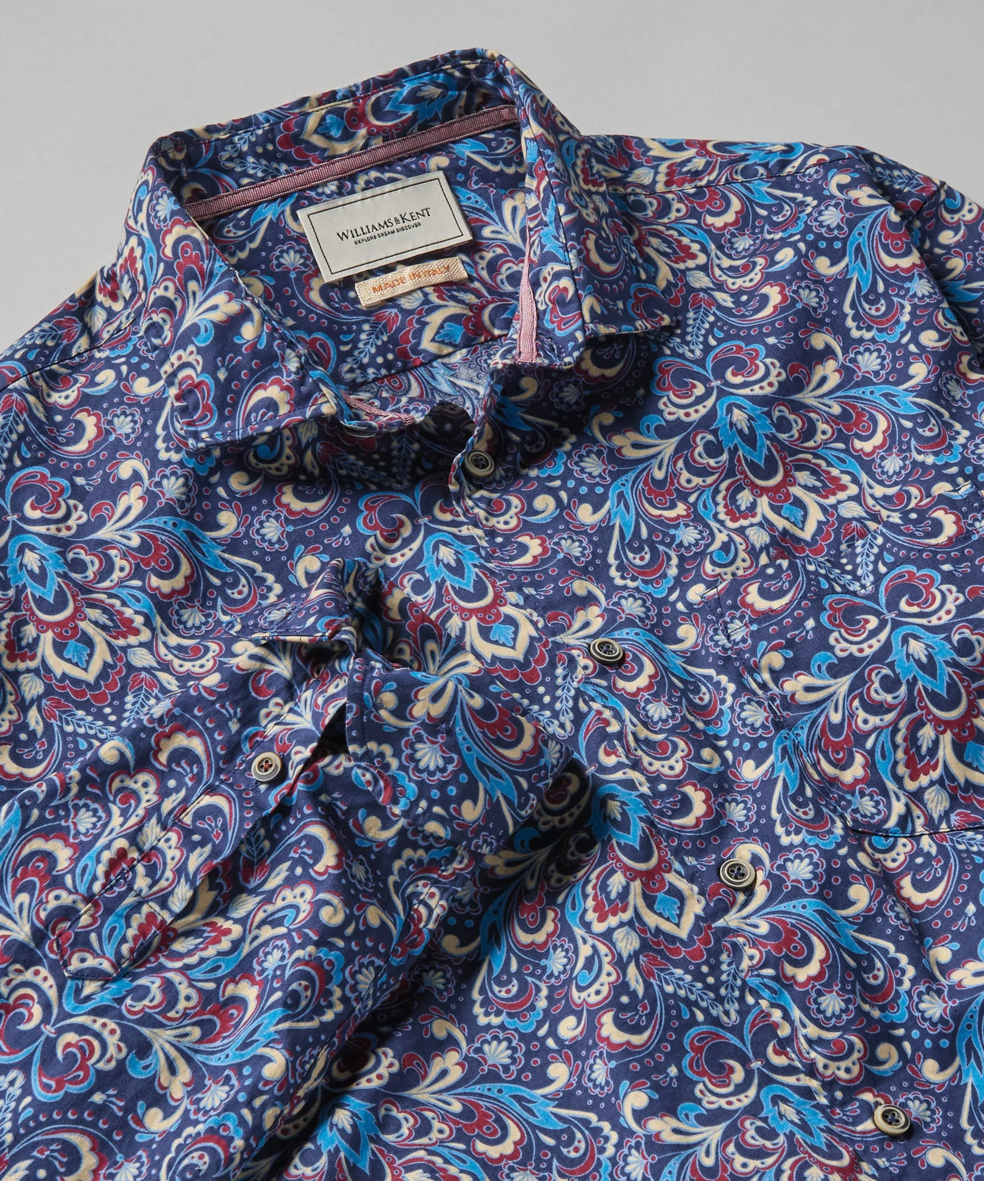 Brushed Cotton Winter Paisley Sport Shirt