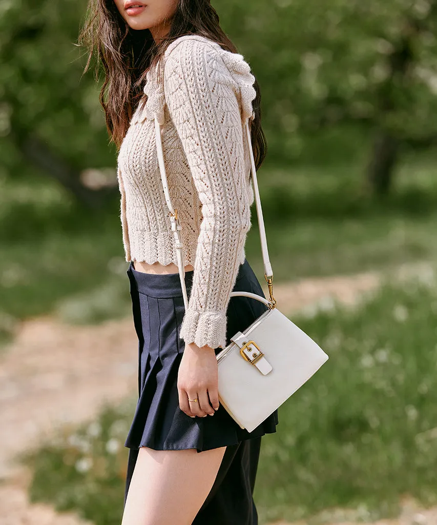 CHARLY CROSSBODY IVORY LEATHER