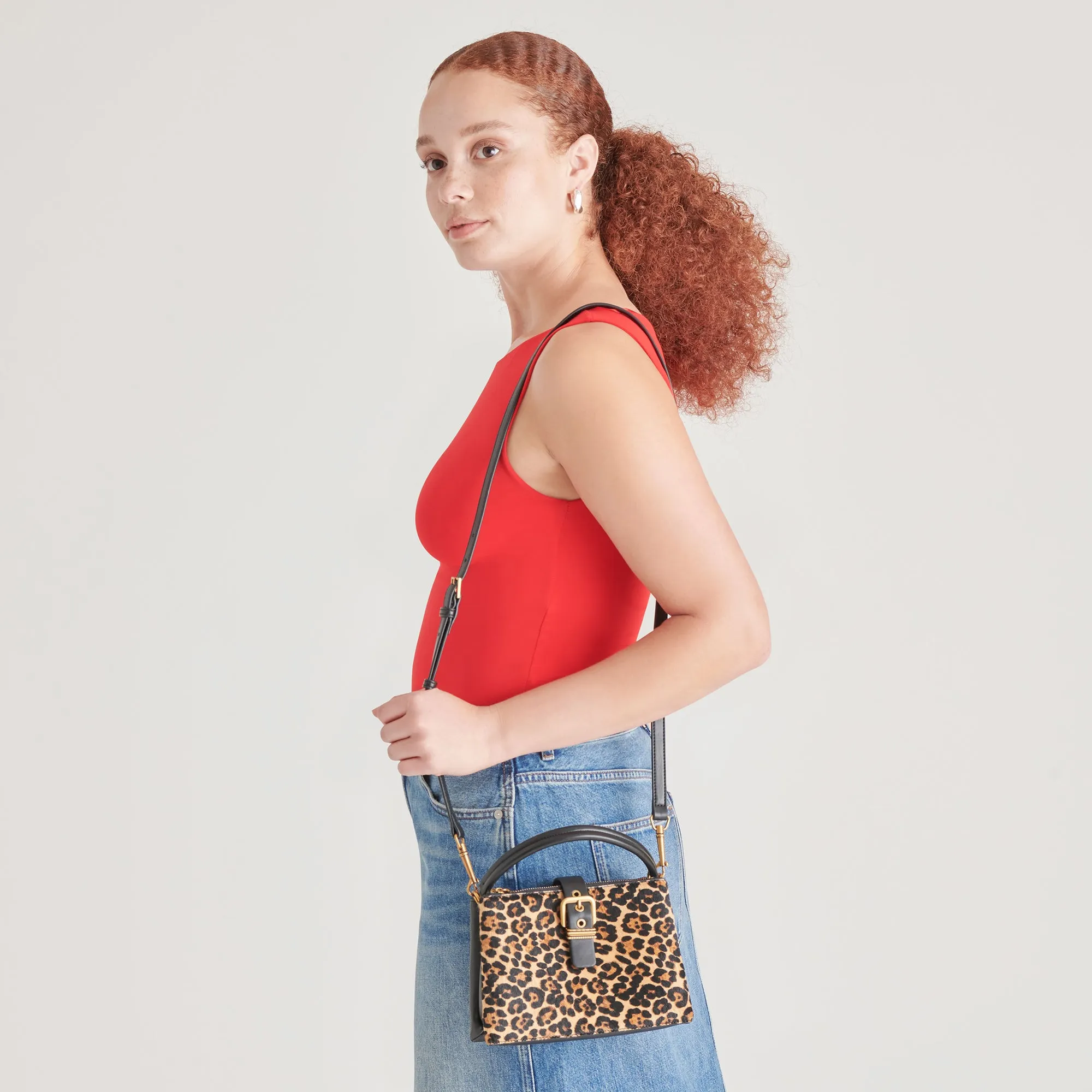 CHARLY CROSSBODY LEOPARD CALF HAIR