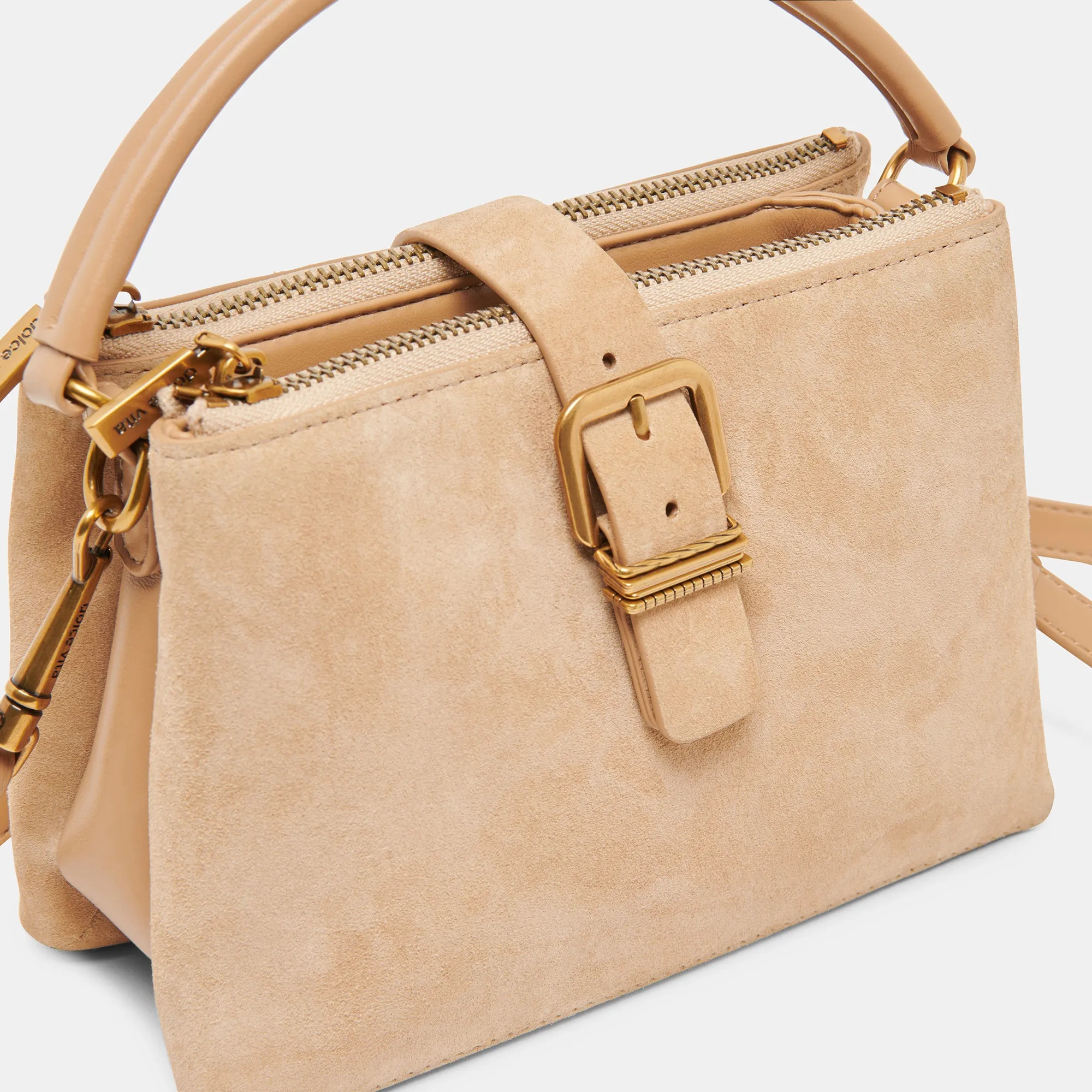 CHARLY CROSSBODY TAN SUEDE