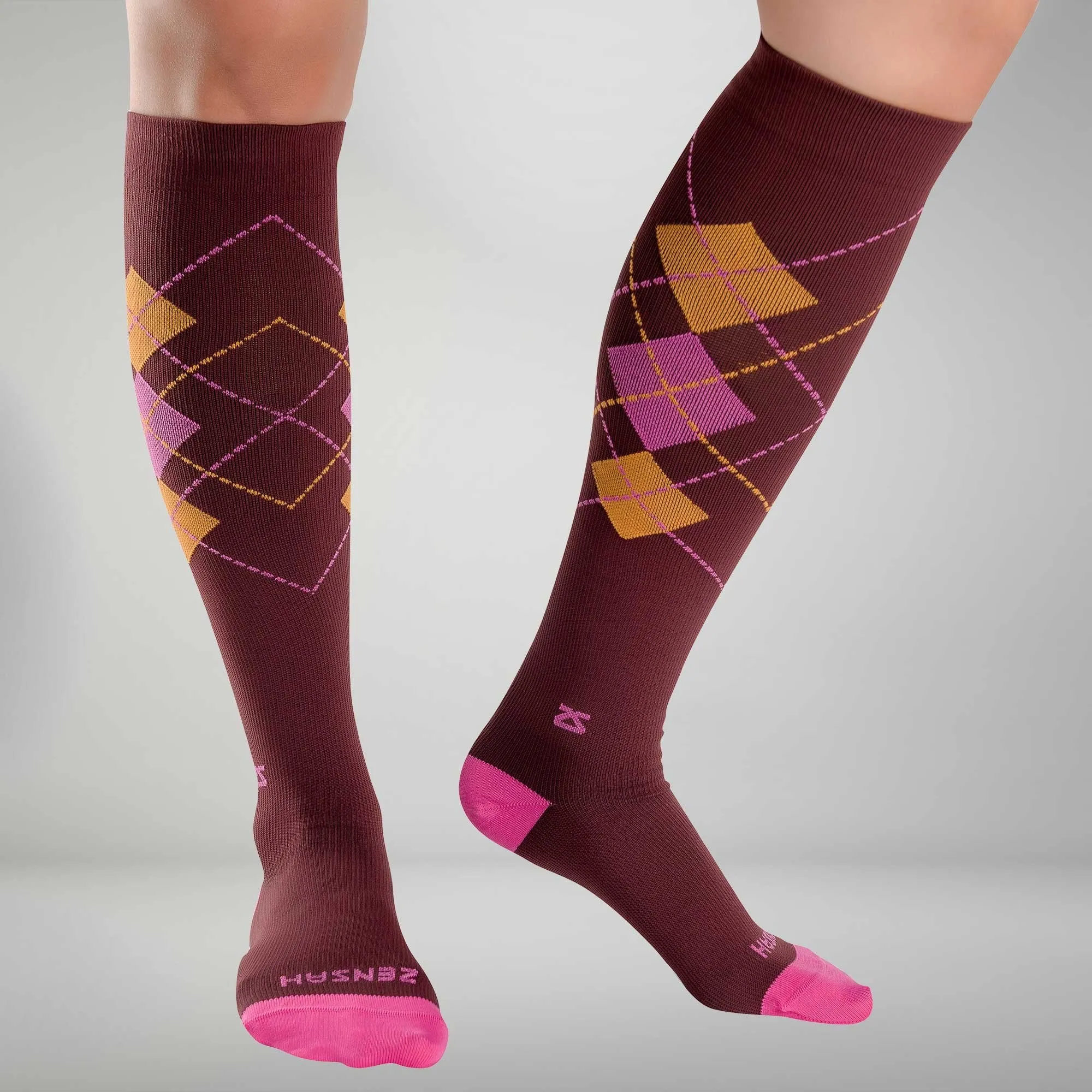 Classic Argyle Compression Socks