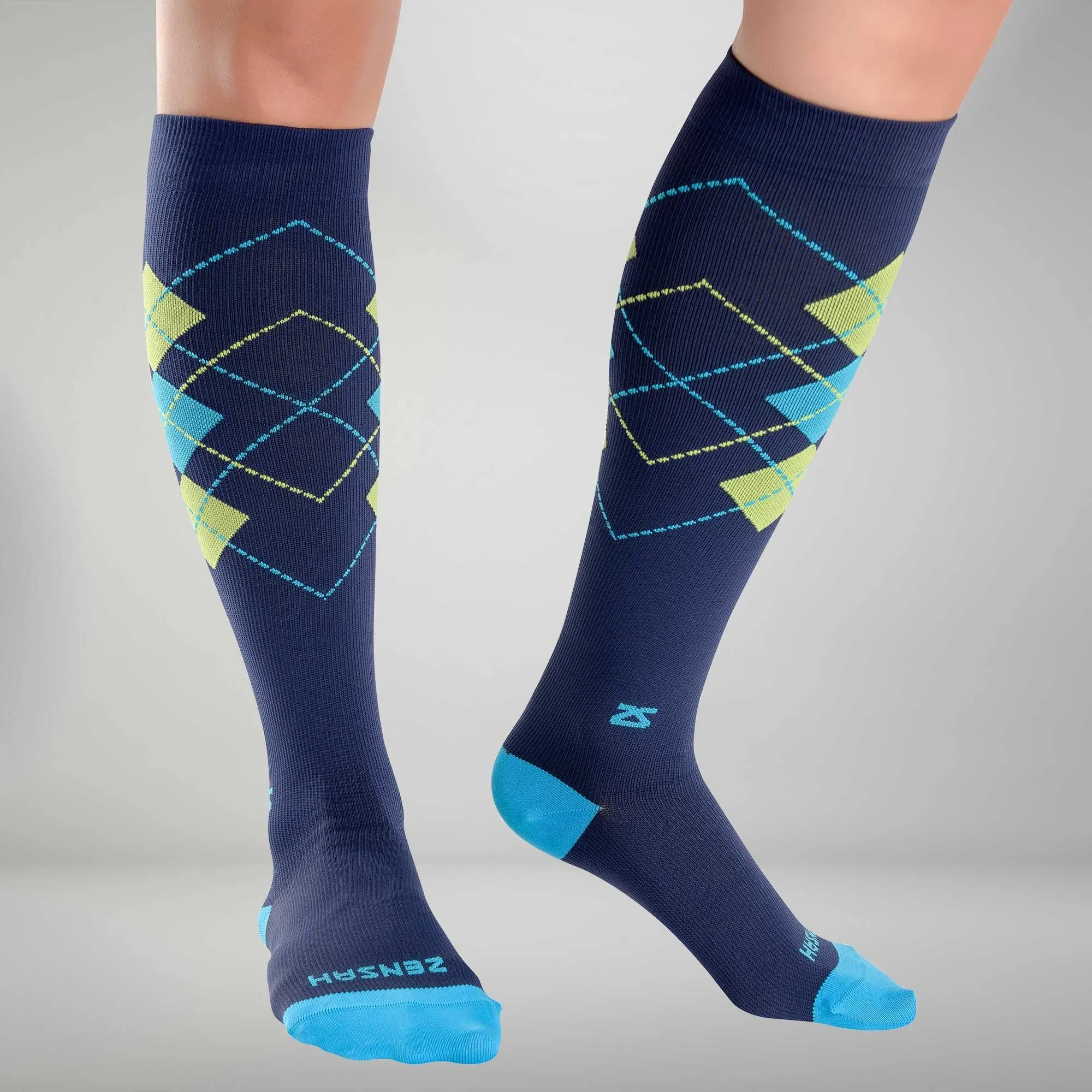 Classic Argyle Compression Socks