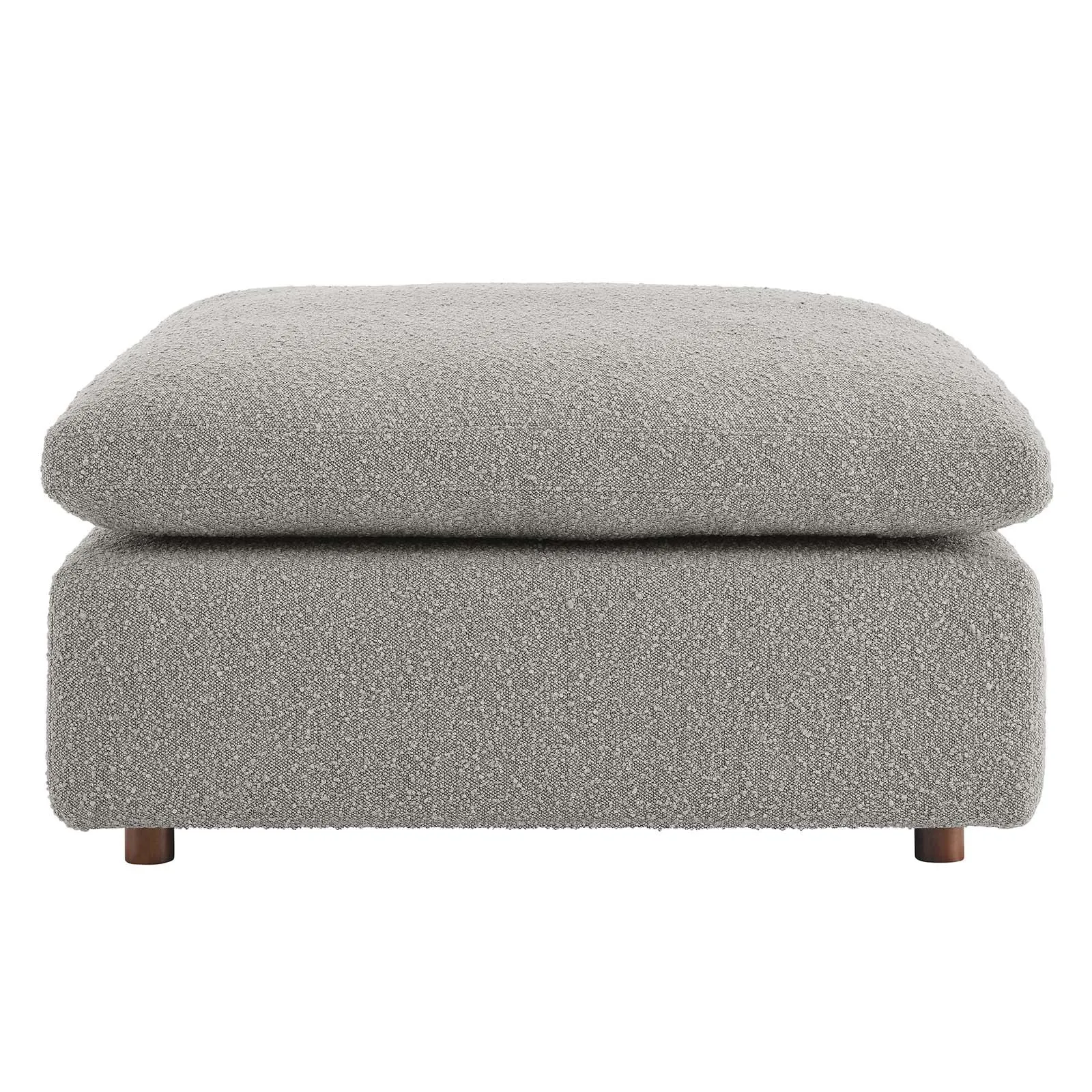 Commix Down Filled Overstuffed Boucle Fabric Ottoman by Modway