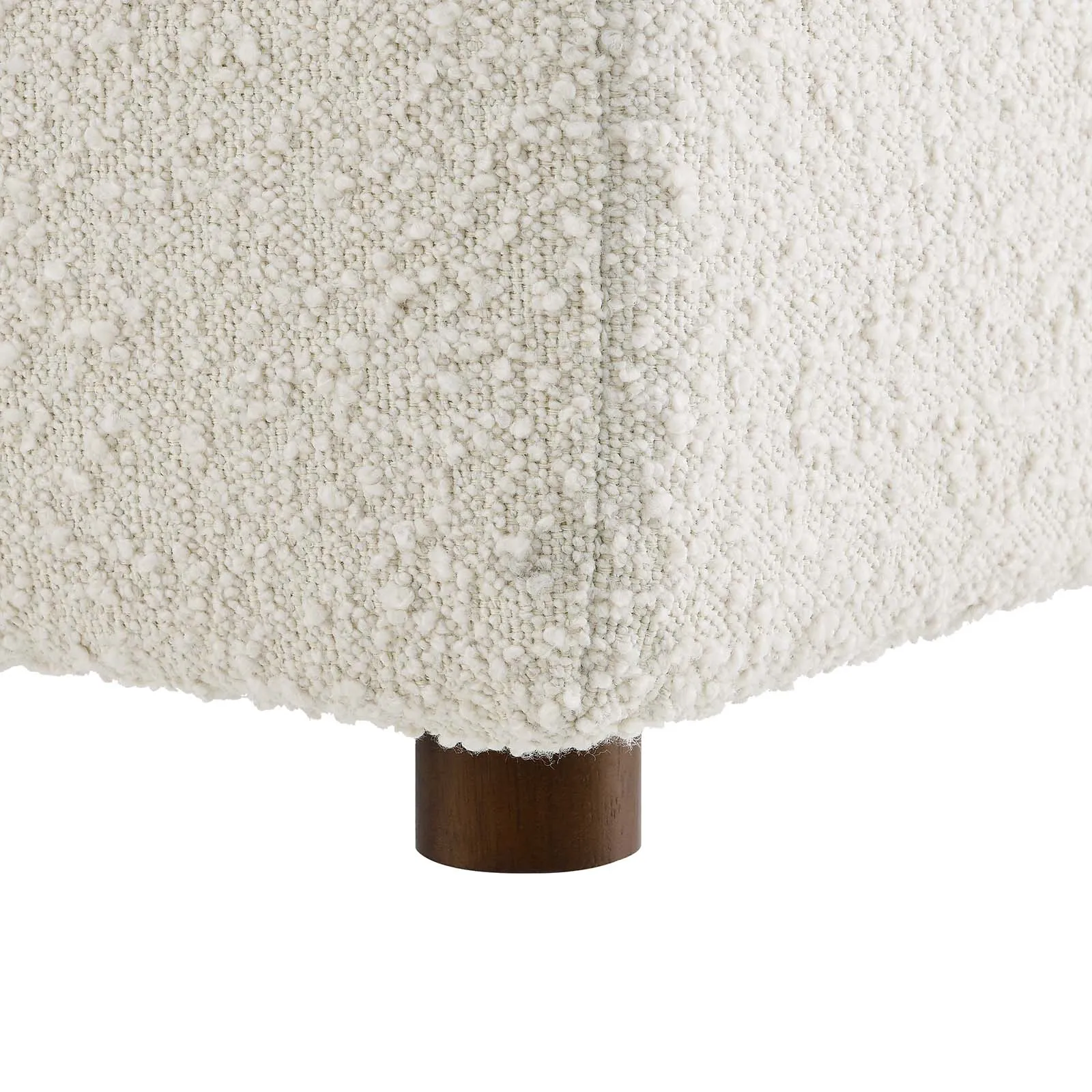 Commix Down Filled Overstuffed Boucle Fabric Ottoman by Modway