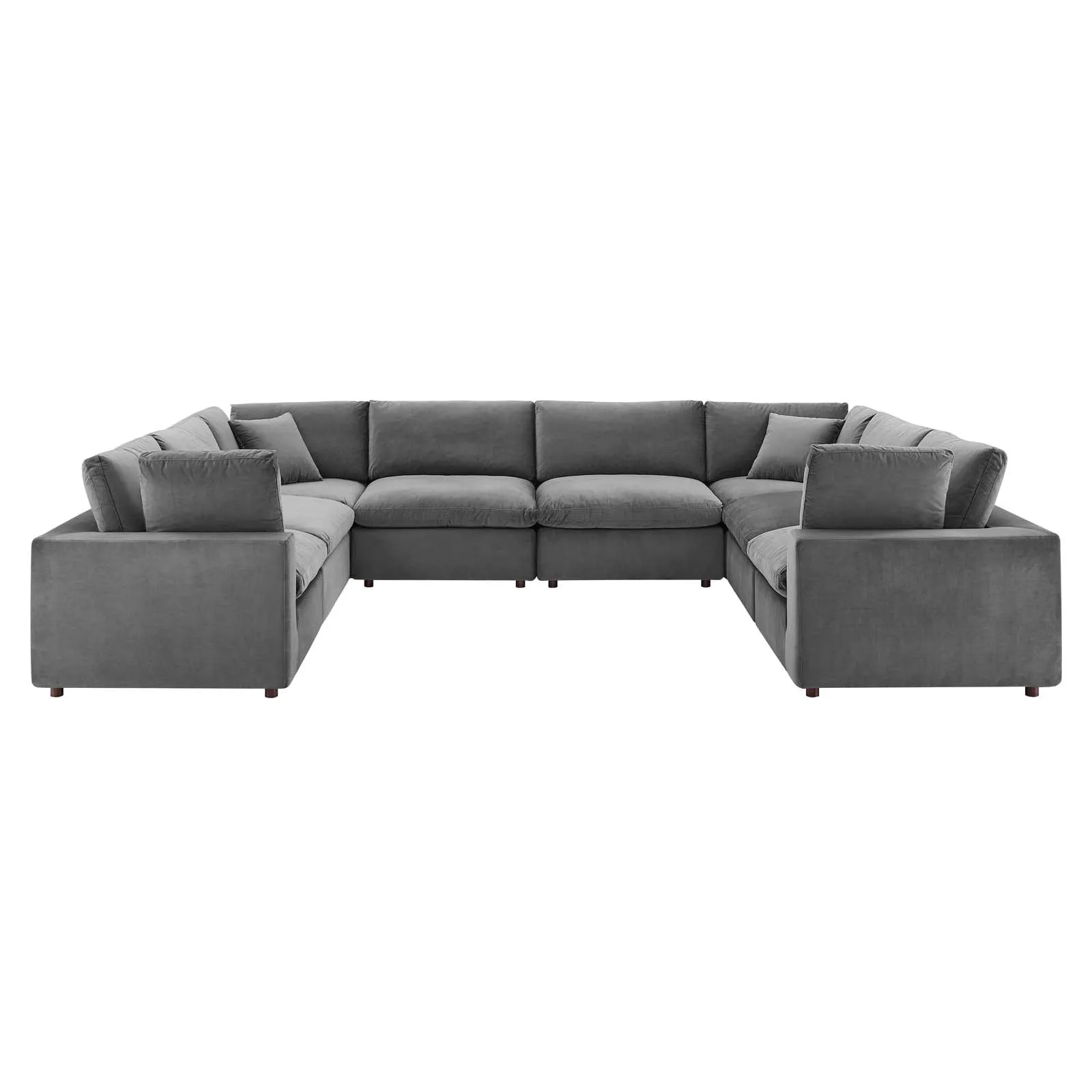 Commix Down Filled Overstuffed Performance Velvet 	8-Piece Sectional Sofa by Modway