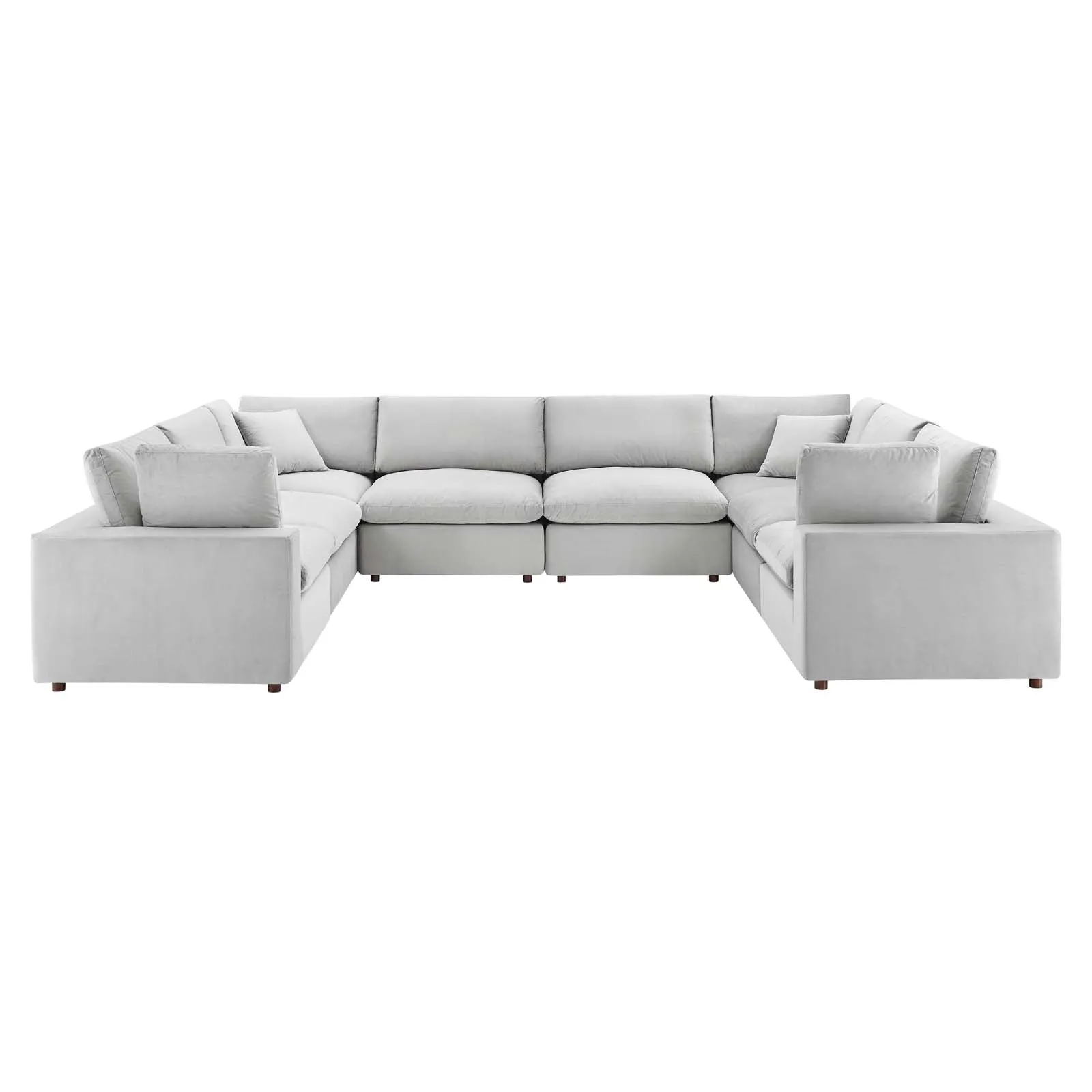 Commix Down Filled Overstuffed Performance Velvet 	8-Piece Sectional Sofa by Modway