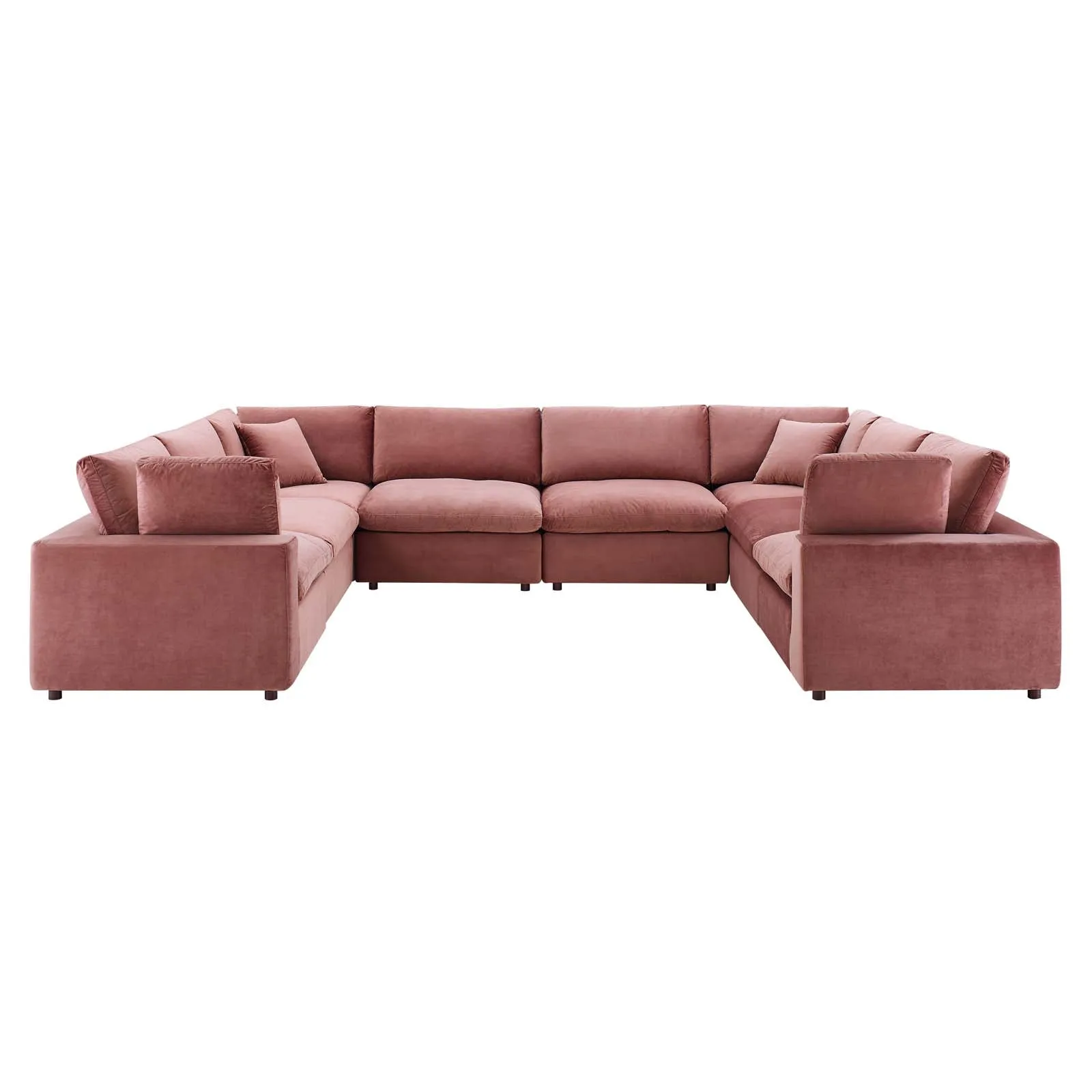 Commix Down Filled Overstuffed Performance Velvet 	8-Piece Sectional Sofa by Modway