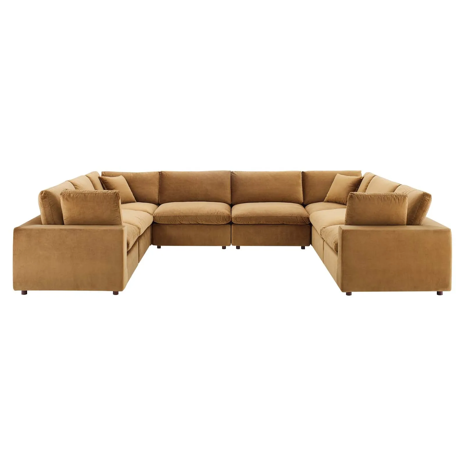 Commix Down Filled Overstuffed Performance Velvet 	8-Piece Sectional Sofa by Modway