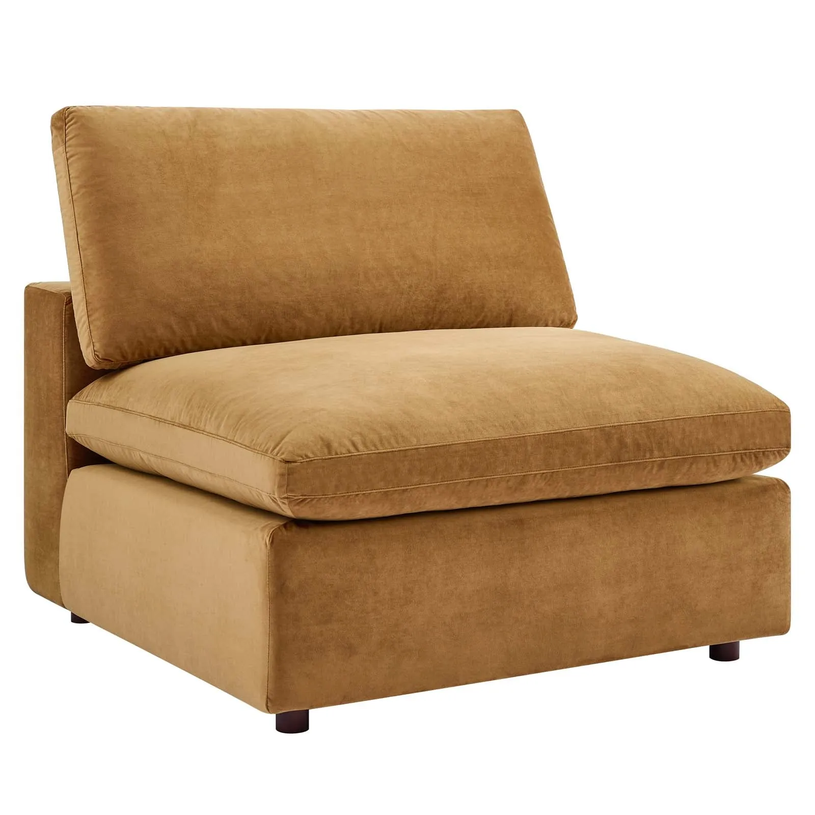 Commix Down Filled Overstuffed Performance Velvet Armless Chair by Modway