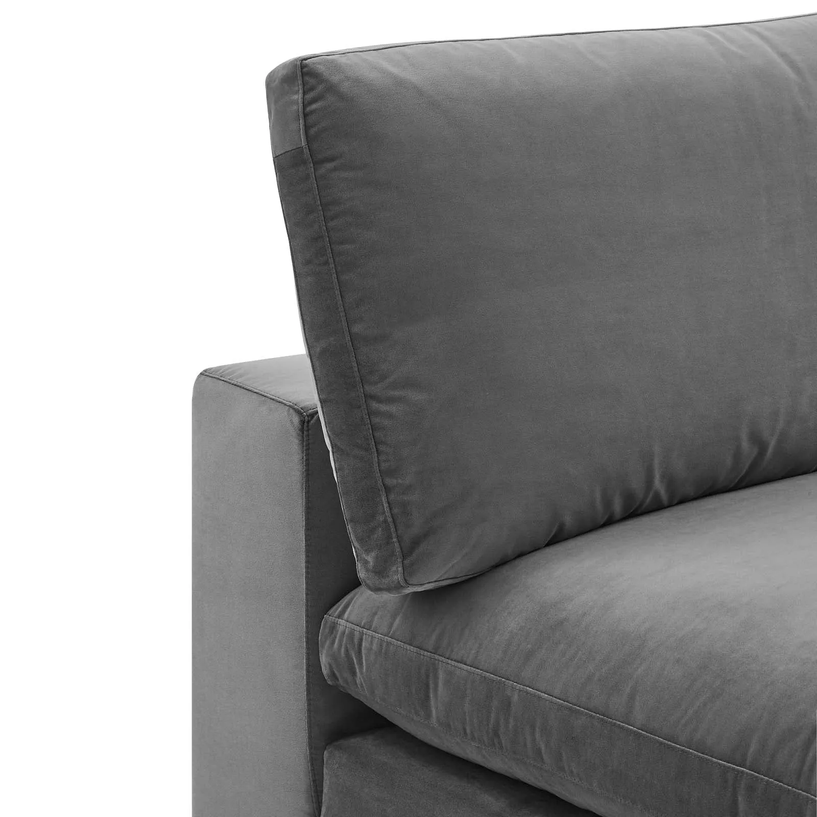 Commix Down Filled Overstuffed Performance Velvet Armless Chair by Modway