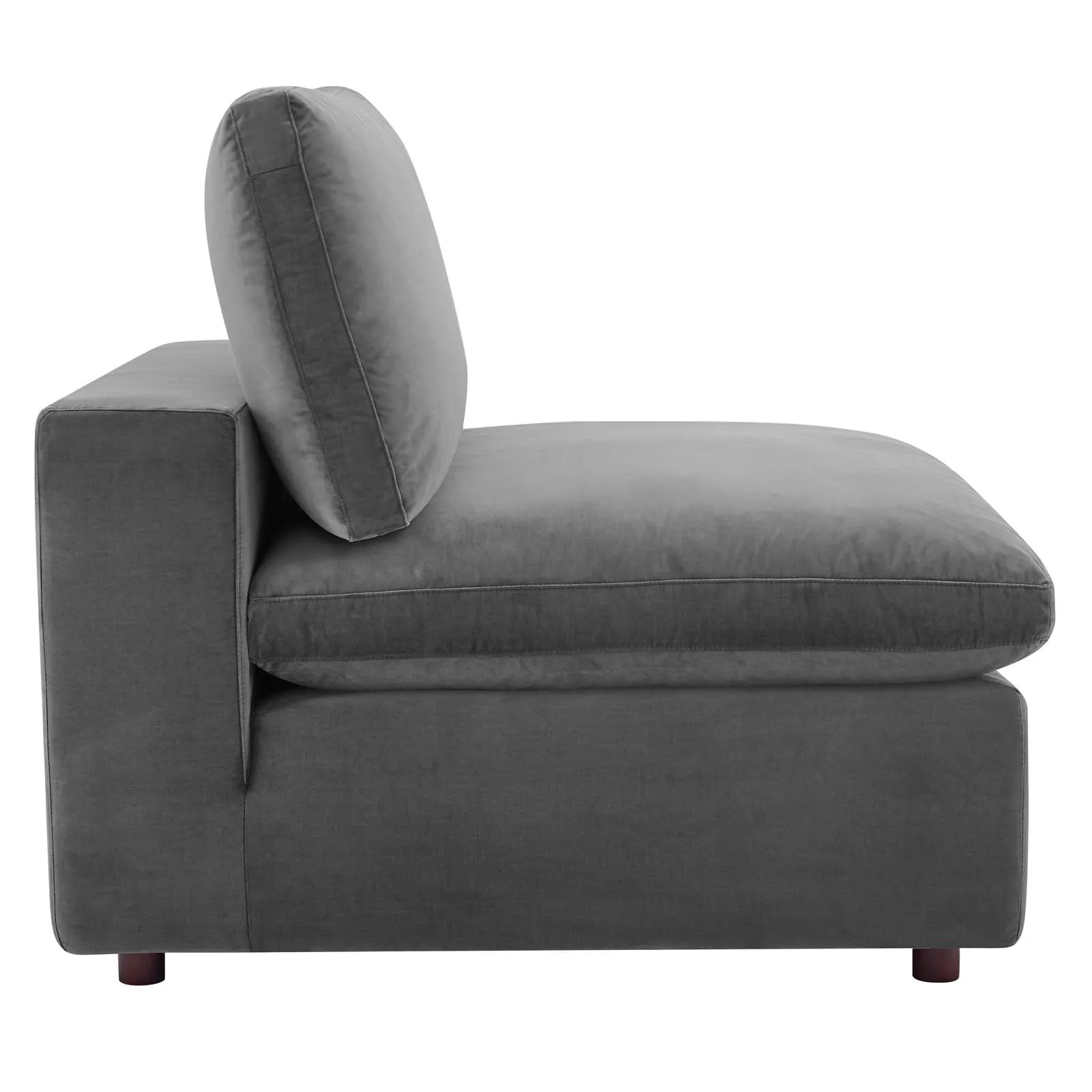 Commix Down Filled Overstuffed Performance Velvet Armless Chair by Modway