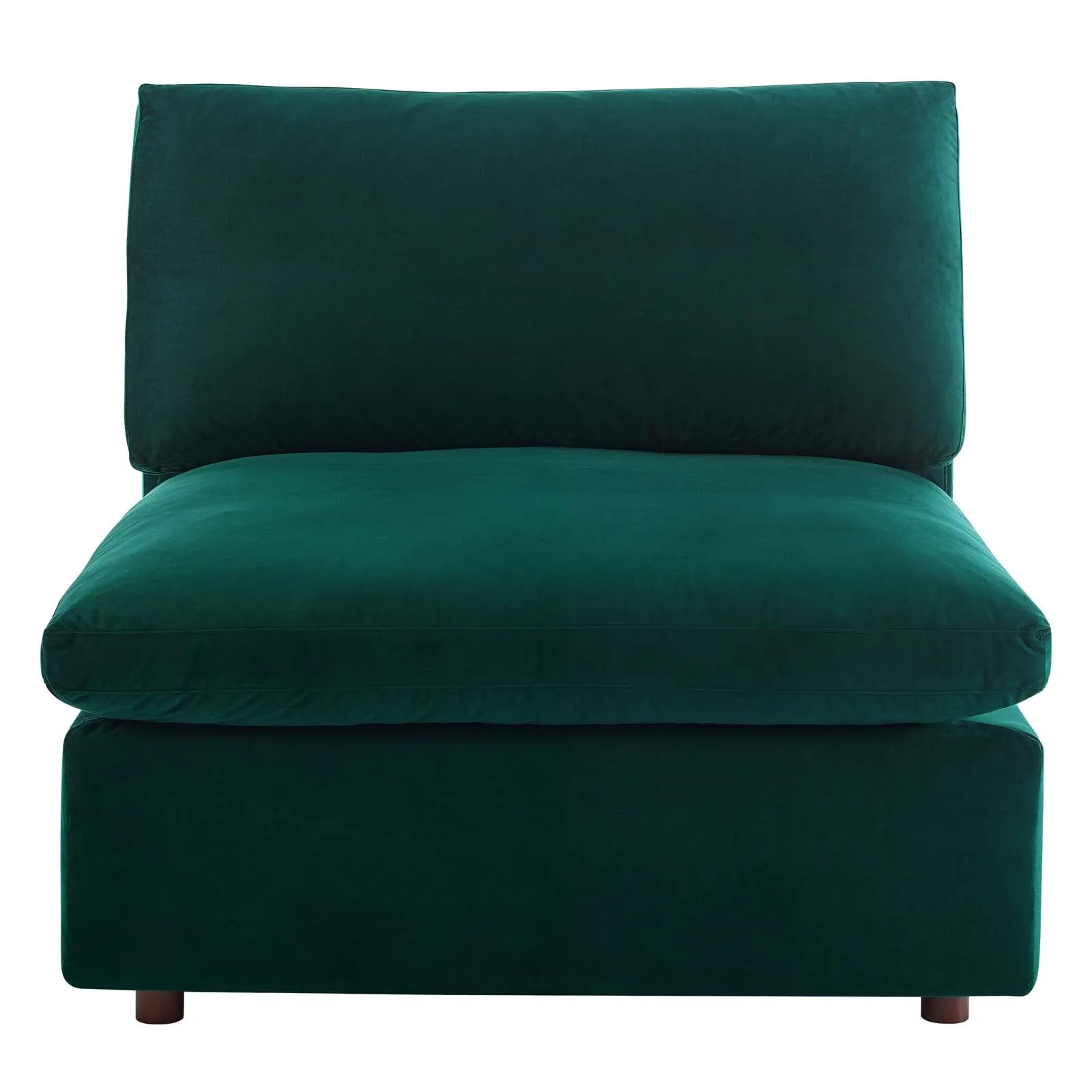 Commix Down Filled Overstuffed Performance Velvet Armless Chair by Modway