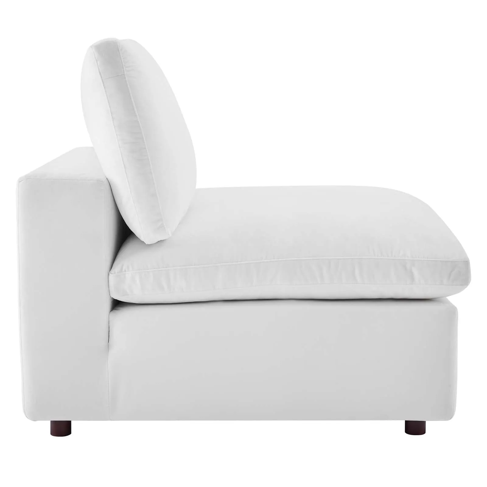 Commix Down Filled Overstuffed Performance Velvet Armless Chair by Modway