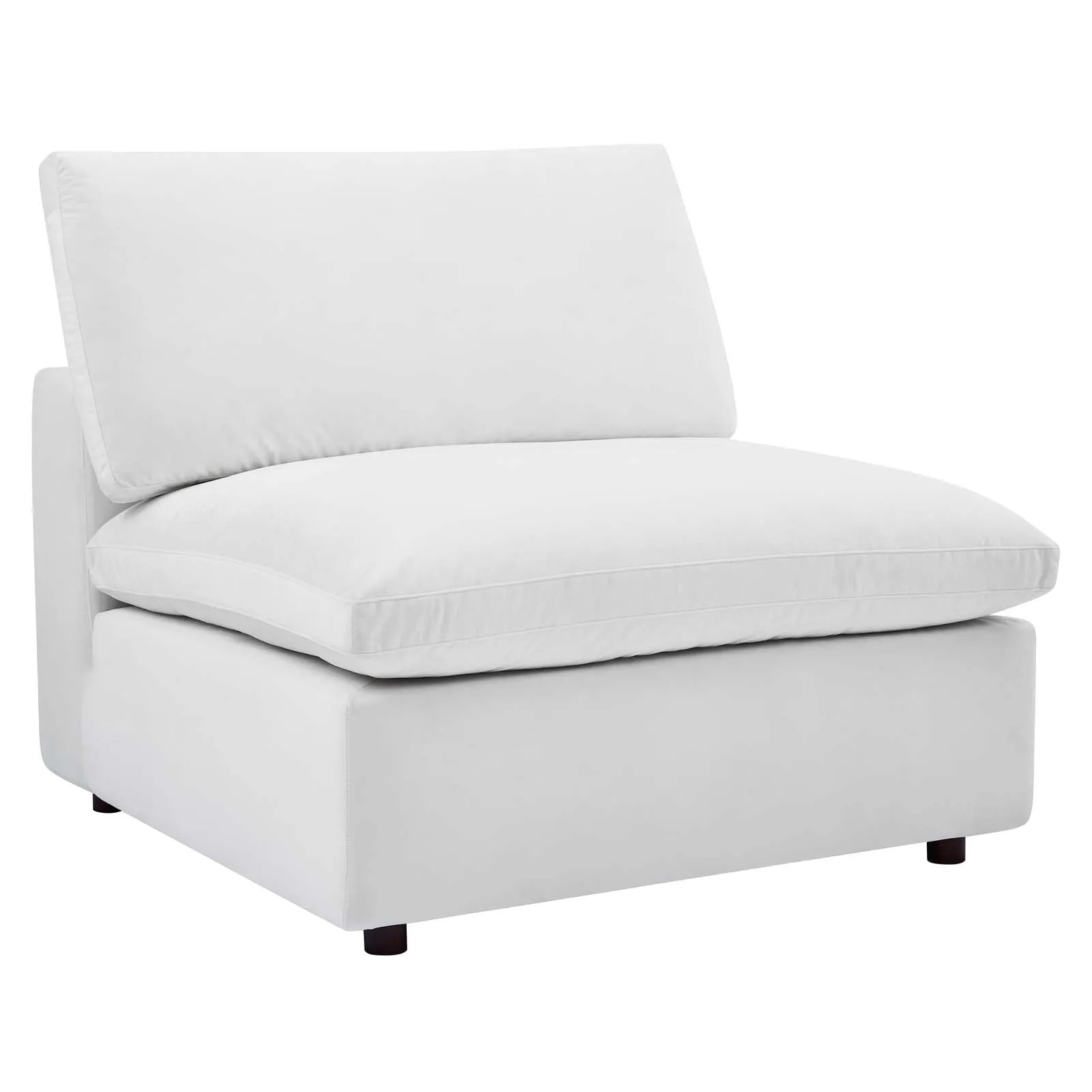 Commix Down Filled Overstuffed Performance Velvet Armless Chair by Modway