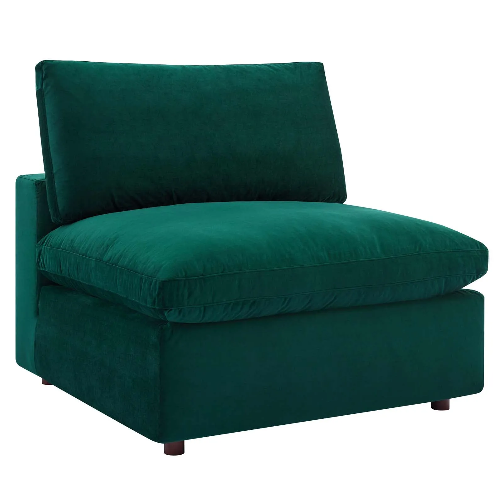 Commix Down Filled Overstuffed Performance Velvet Armless Chair by Modway