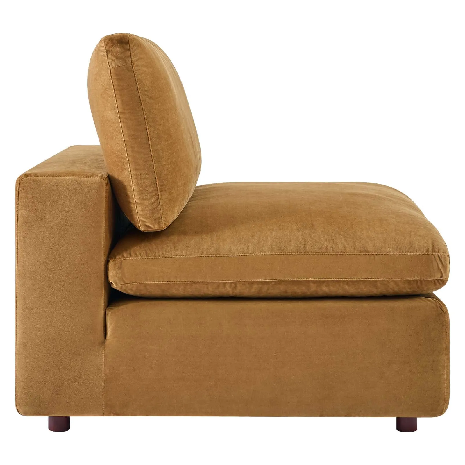 Commix Down Filled Overstuffed Performance Velvet Armless Chair by Modway