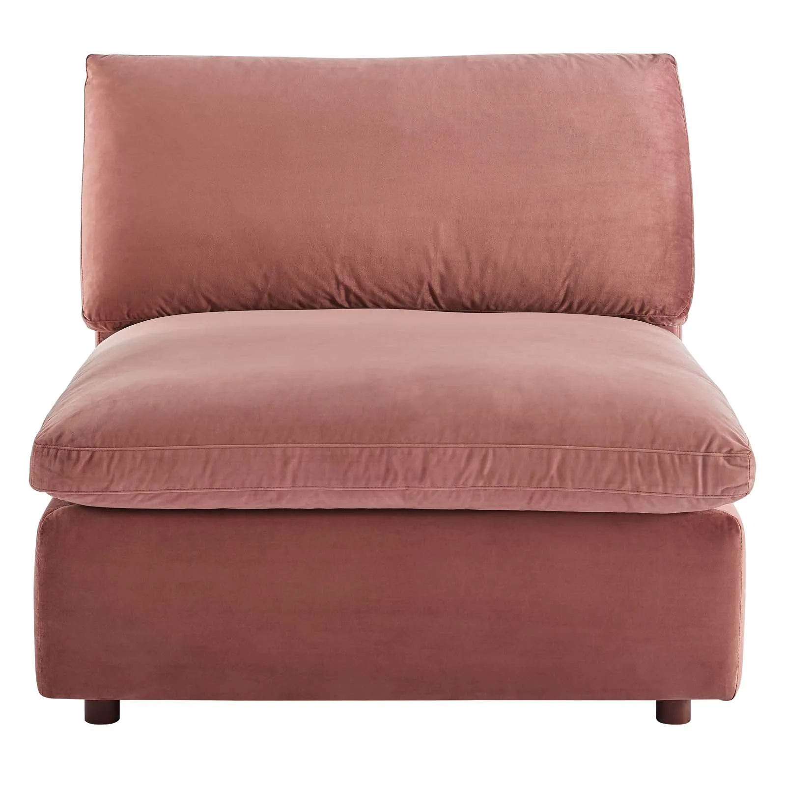 Commix Down Filled Overstuffed Performance Velvet Armless Chair by Modway