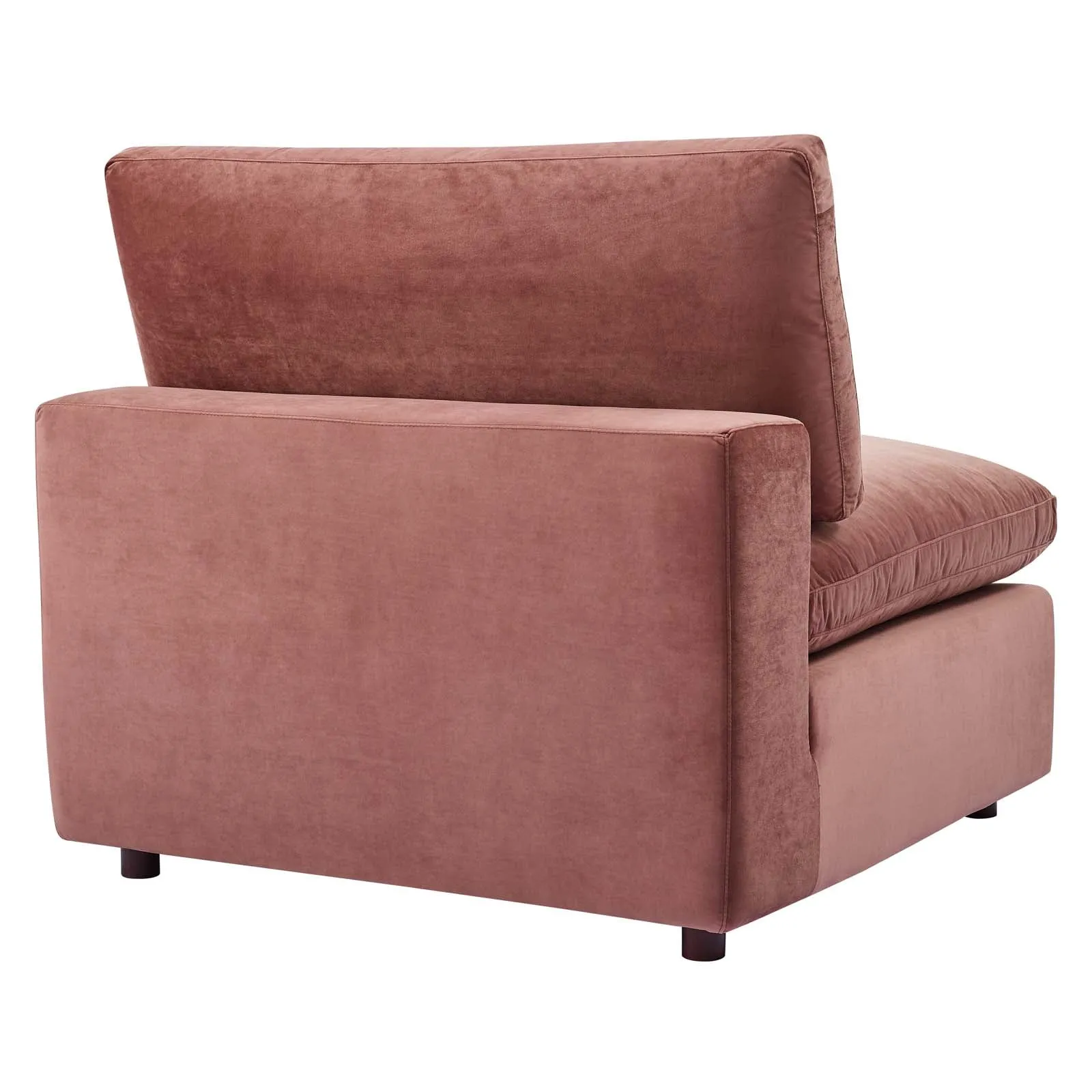 Commix Down Filled Overstuffed Performance Velvet Armless Chair by Modway