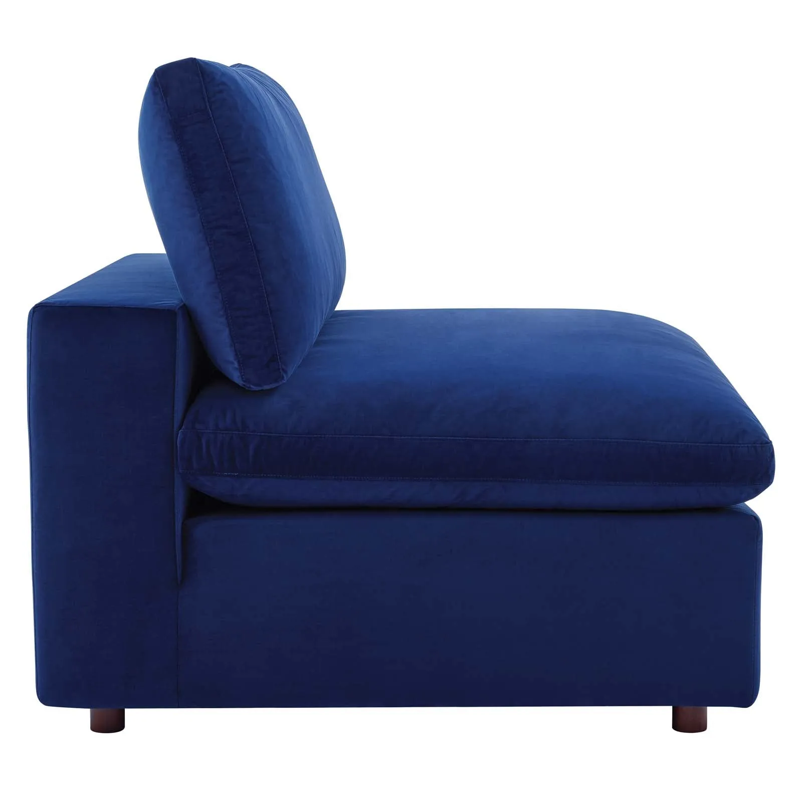 Commix Down Filled Overstuffed Performance Velvet Armless Chair by Modway