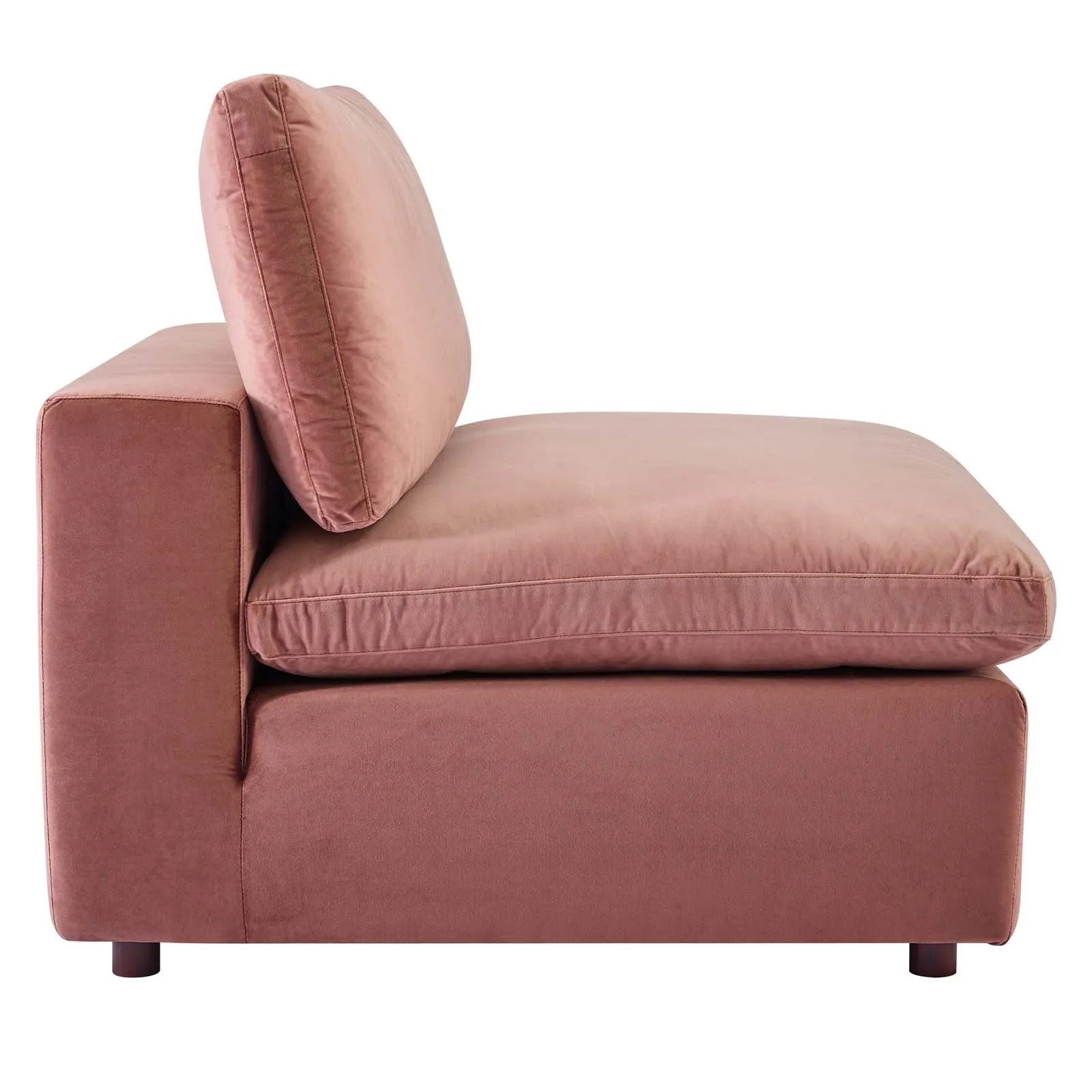 Commix Down Filled Overstuffed Performance Velvet Armless Chair by Modway