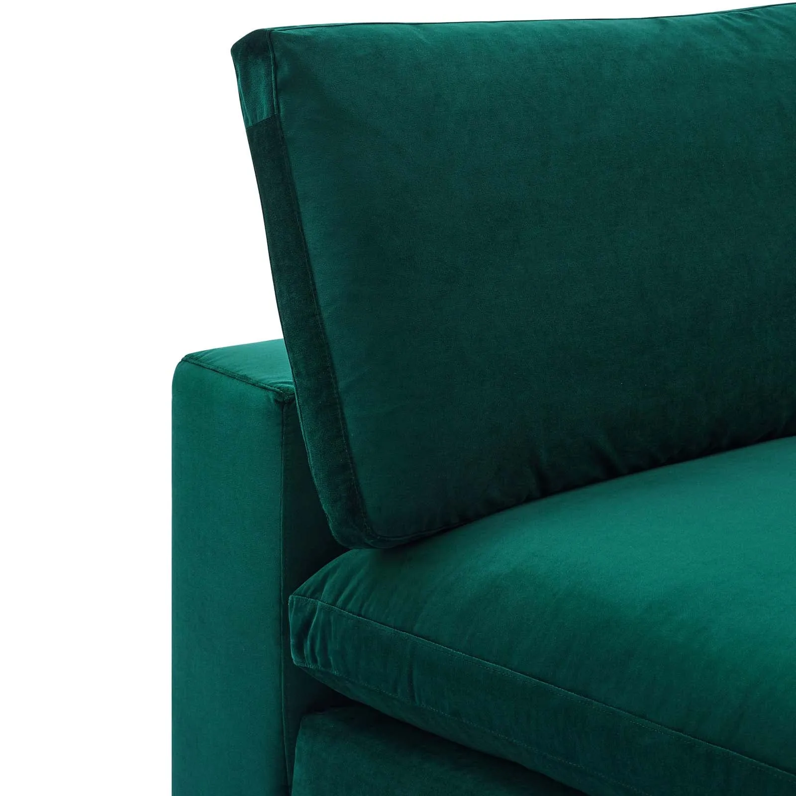 Commix Down Filled Overstuffed Performance Velvet Armless Chair by Modway