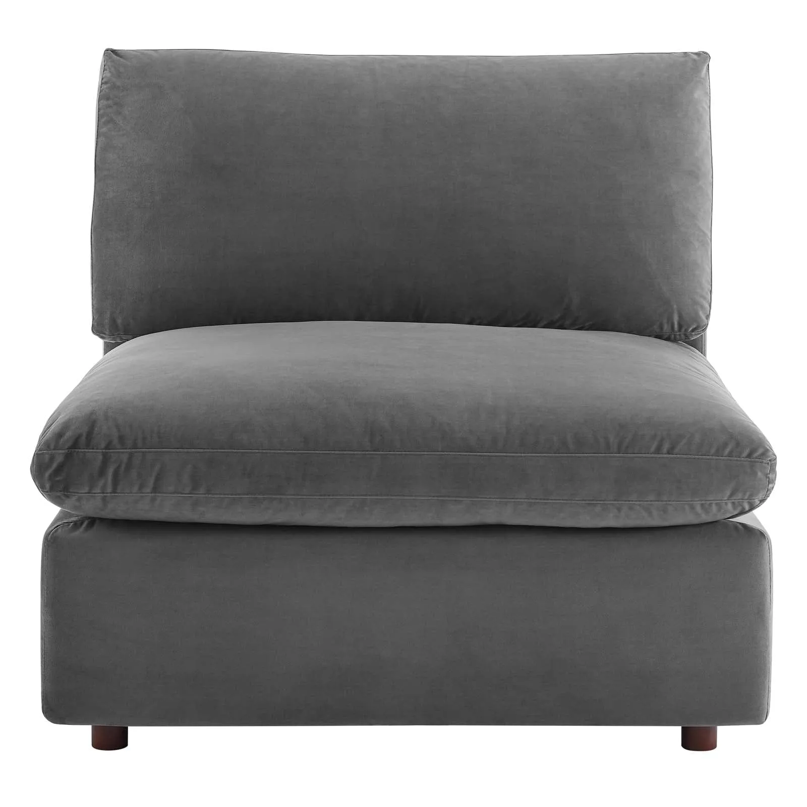 Commix Down Filled Overstuffed Performance Velvet Armless Chair by Modway