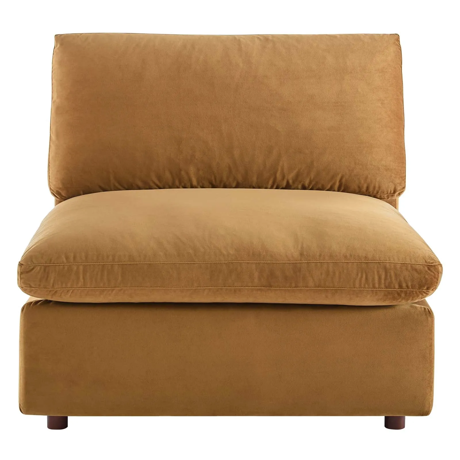 Commix Down Filled Overstuffed Performance Velvet Armless Chair by Modway