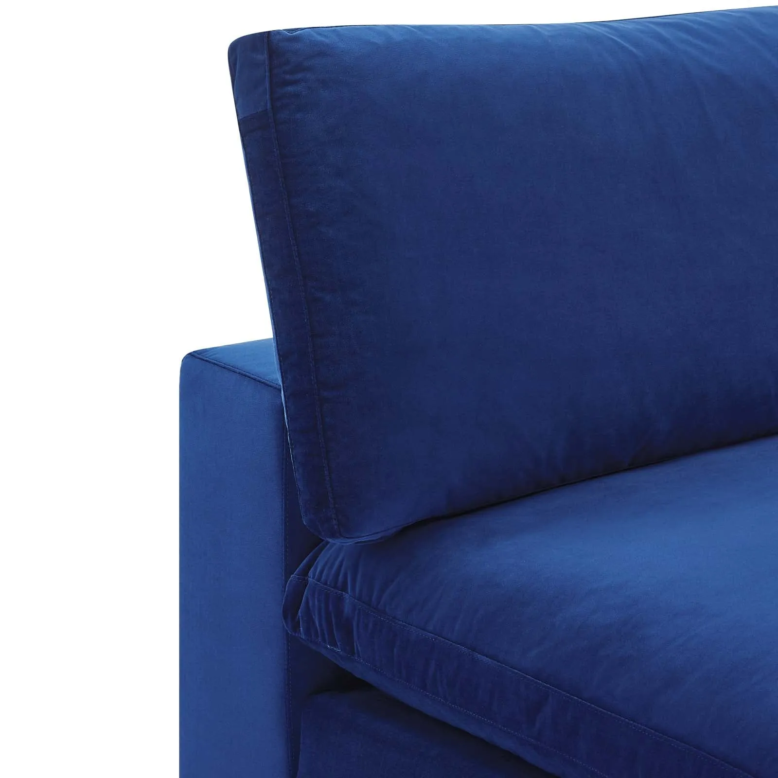 Commix Down Filled Overstuffed Performance Velvet Armless Chair by Modway