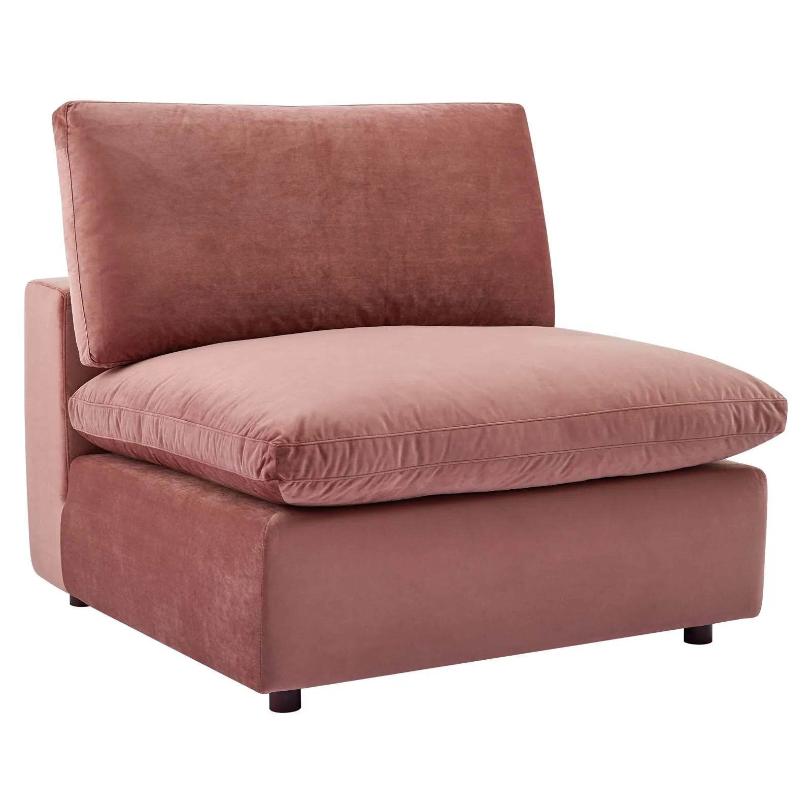 Commix Down Filled Overstuffed Performance Velvet Armless Chair by Modway