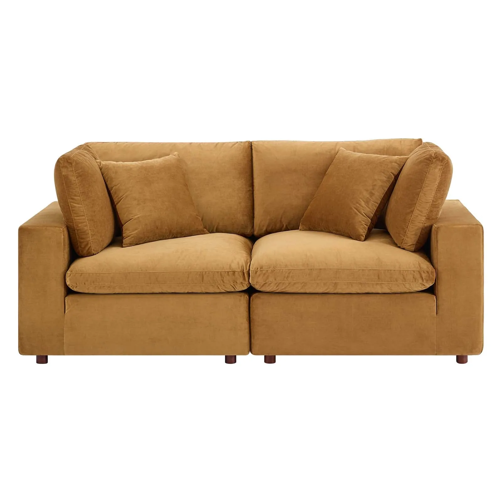 Commix Down Filled Overstuffed Performance Velvet Loveseat by Modway