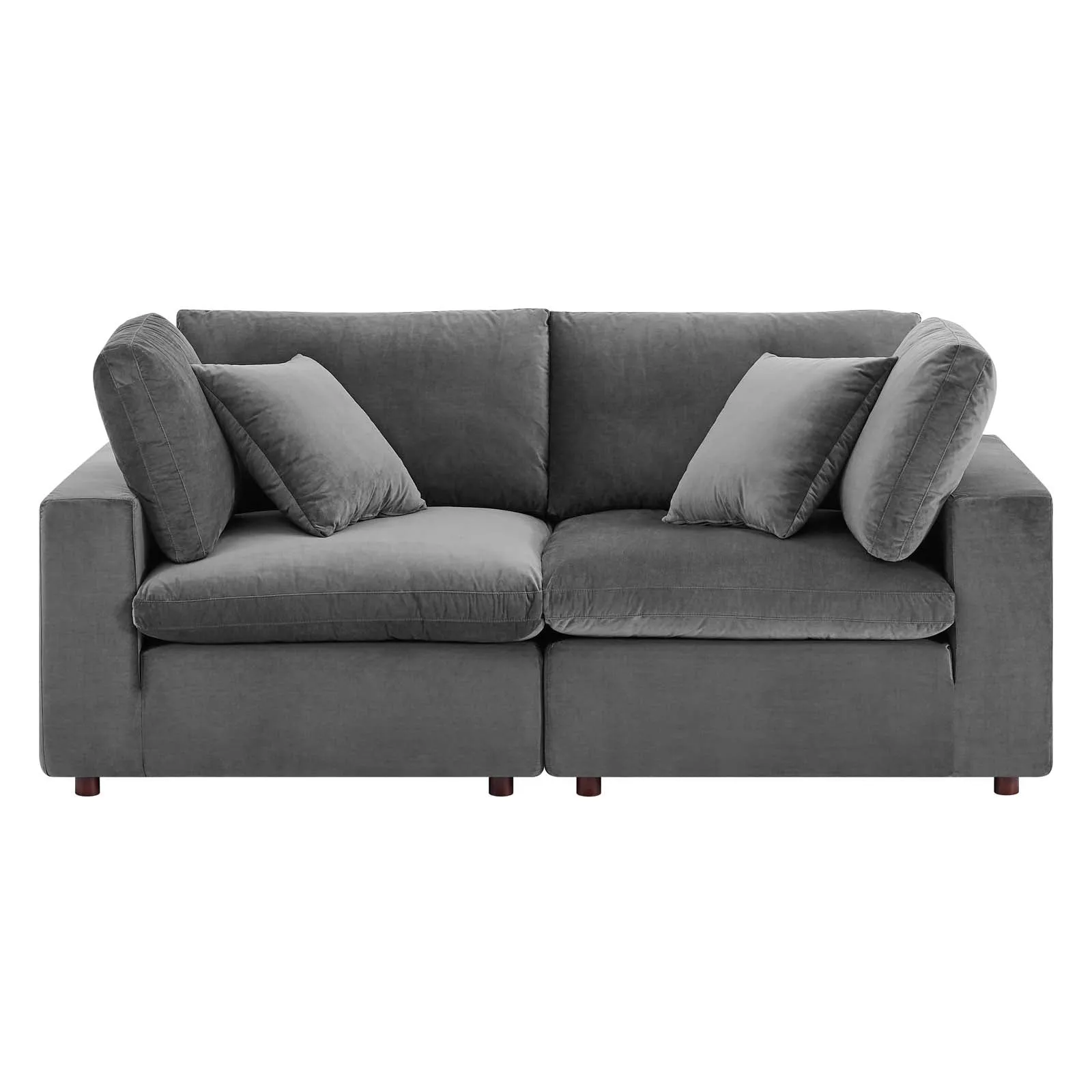 Commix Down Filled Overstuffed Performance Velvet Loveseat by Modway