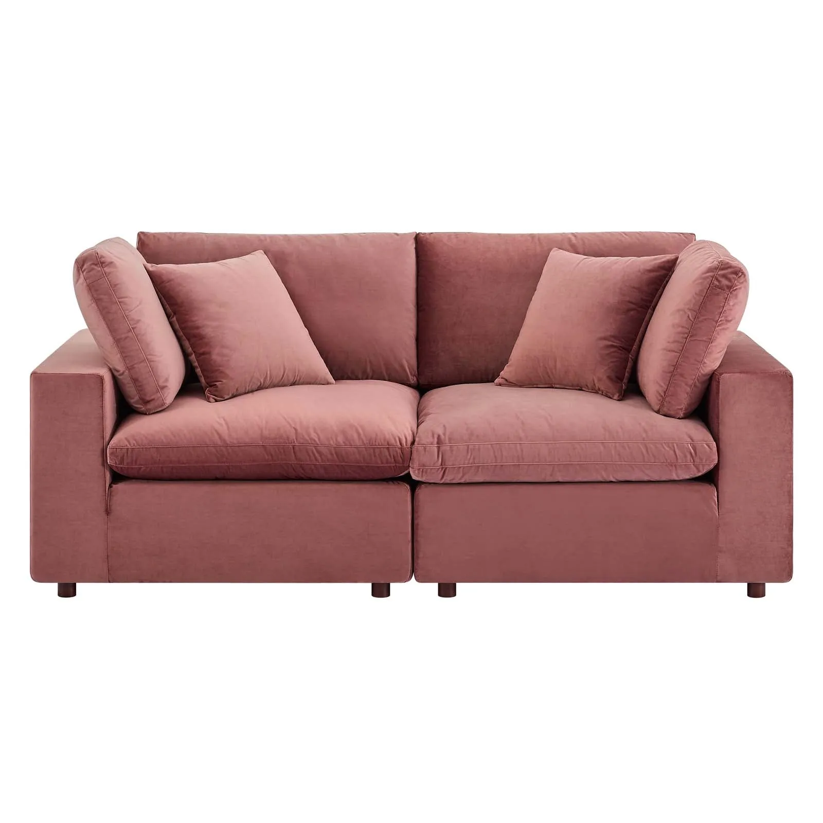 Commix Down Filled Overstuffed Performance Velvet Loveseat by Modway