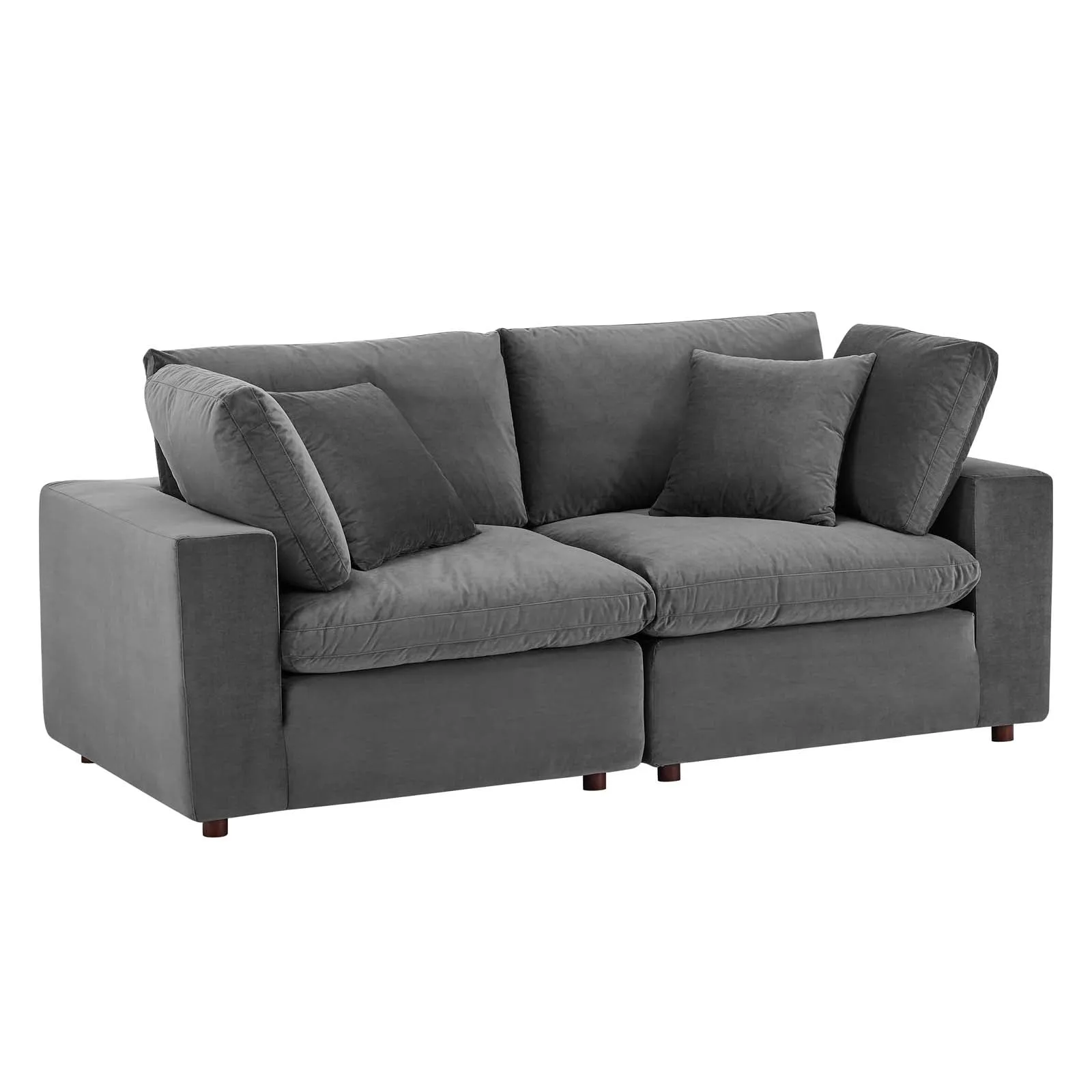 Commix Down Filled Overstuffed Performance Velvet Loveseat by Modway